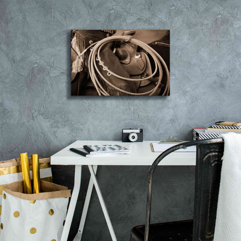 Image of 'Cowgirls Lasso' by Lisa Dearing, Giclee Canvas Wall Art,18x12