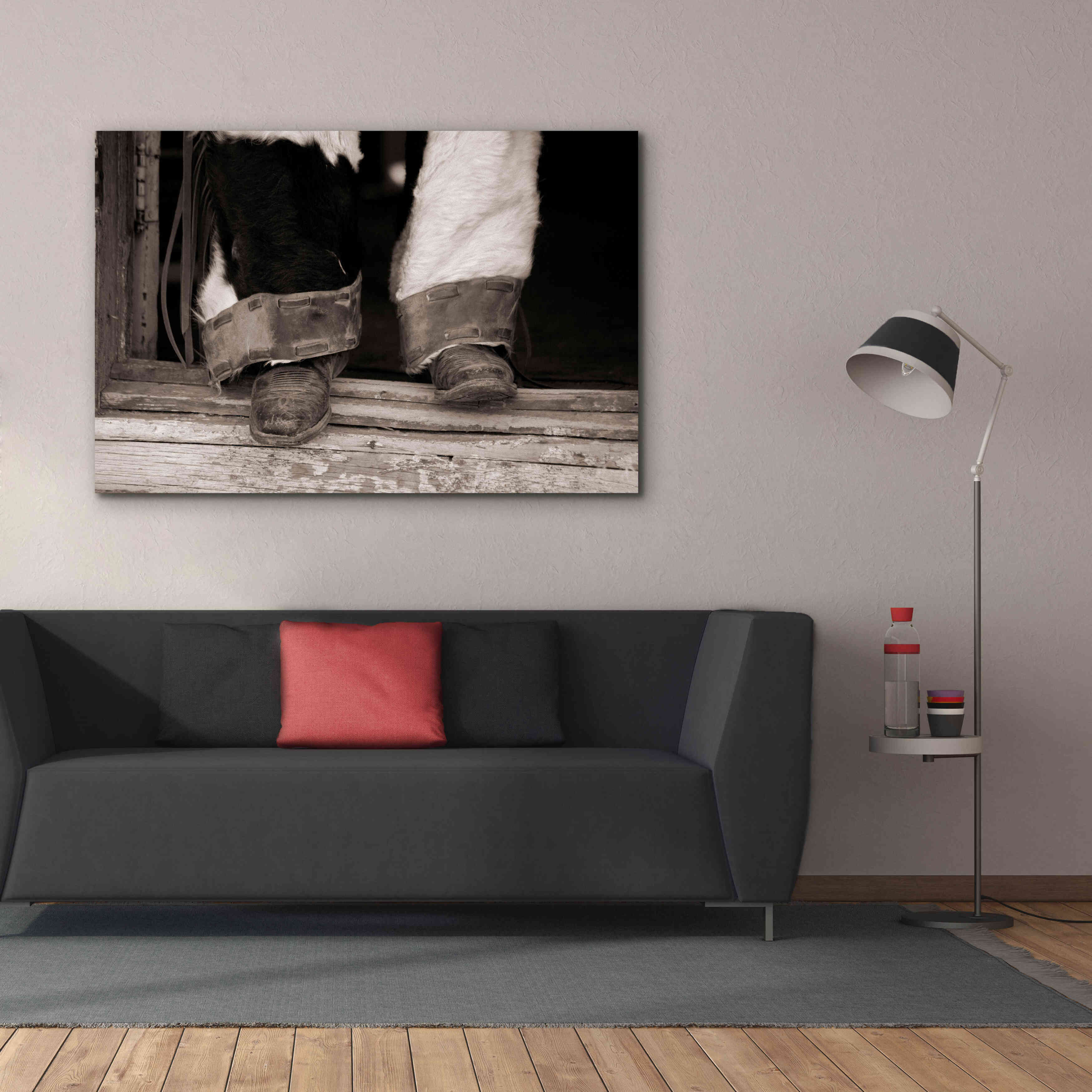 'Furry Chaps' by Lisa Dearing, Giclee Canvas Wall Art,60x40