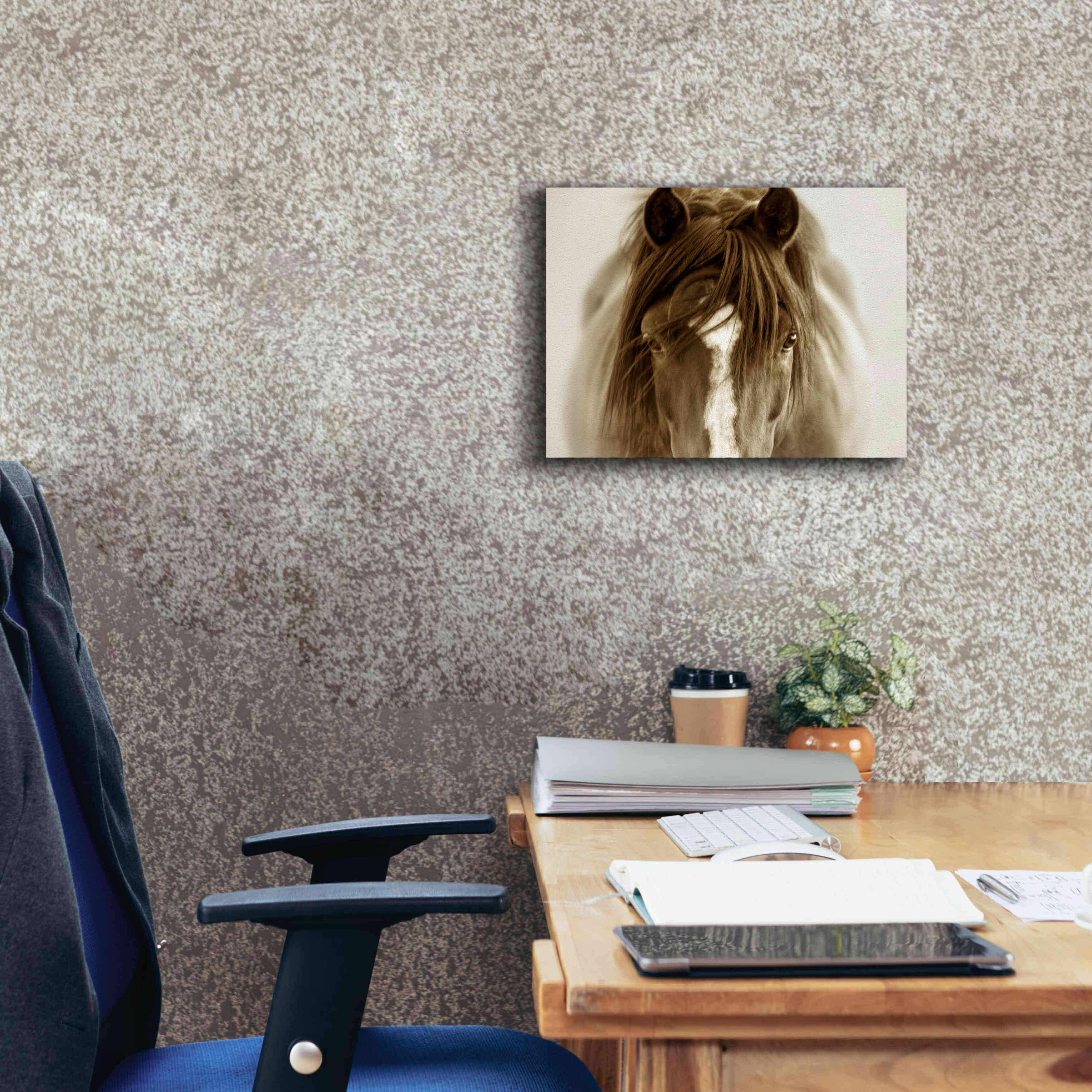 'Ghost Horse' by Lisa Dearing, Giclee Canvas Wall Art,16x12