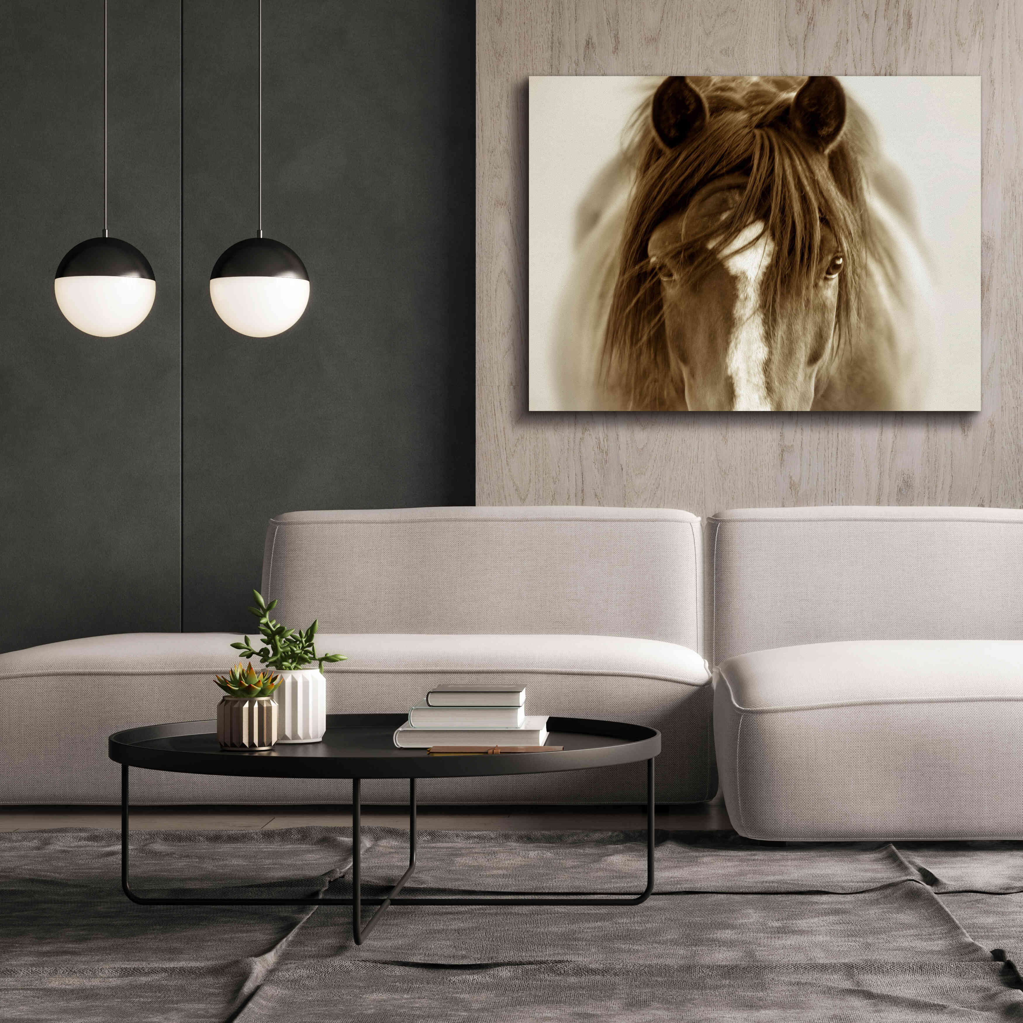 'Ghost Horse' by Lisa Dearing, Giclee Canvas Wall Art,54x40