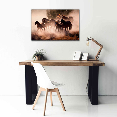 Image of 'Horses' by Lisa Dearing, Giclee Canvas Wall Art,40x26