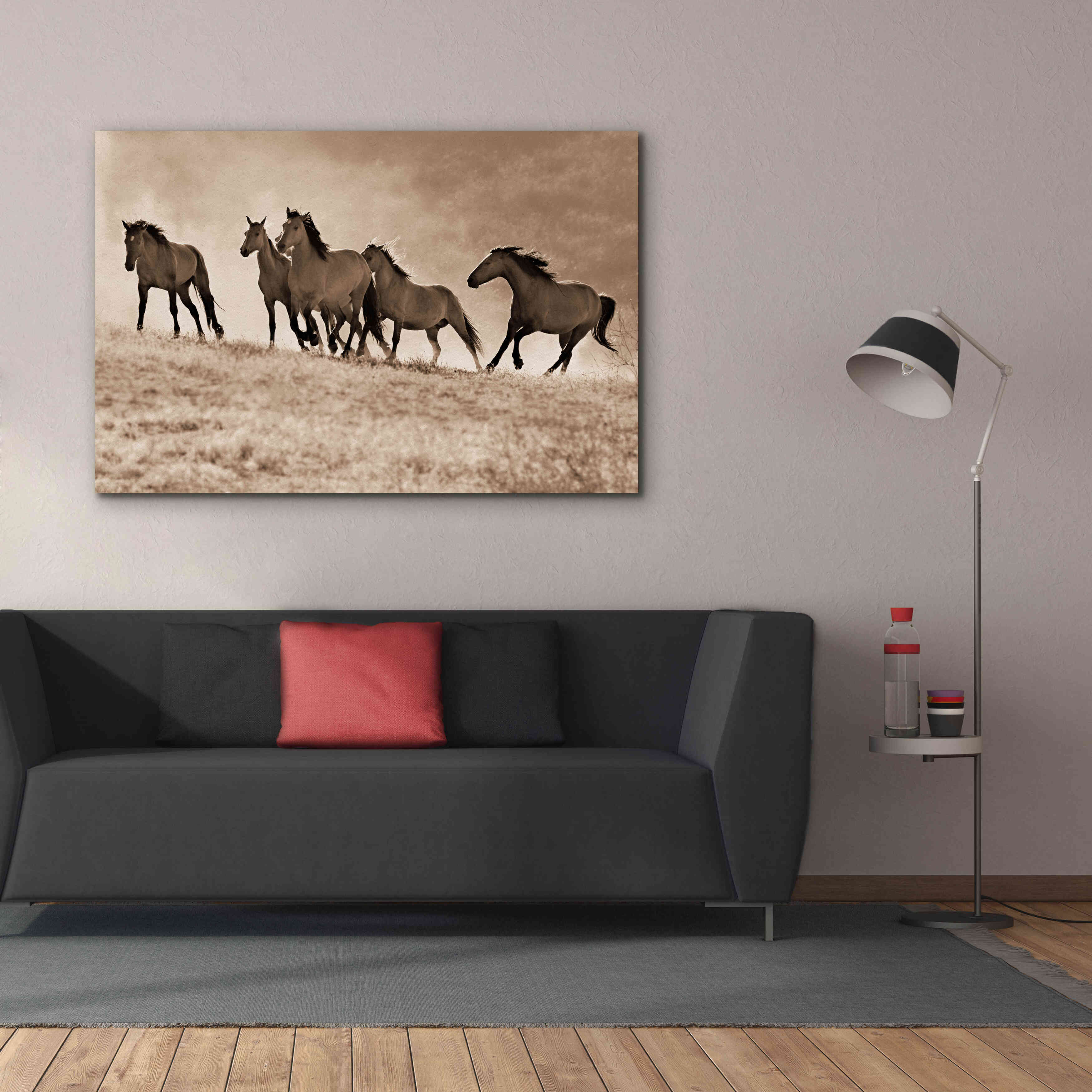 'Kicking Dust' by Lisa Dearing, Giclee Canvas Wall Art,60x40
