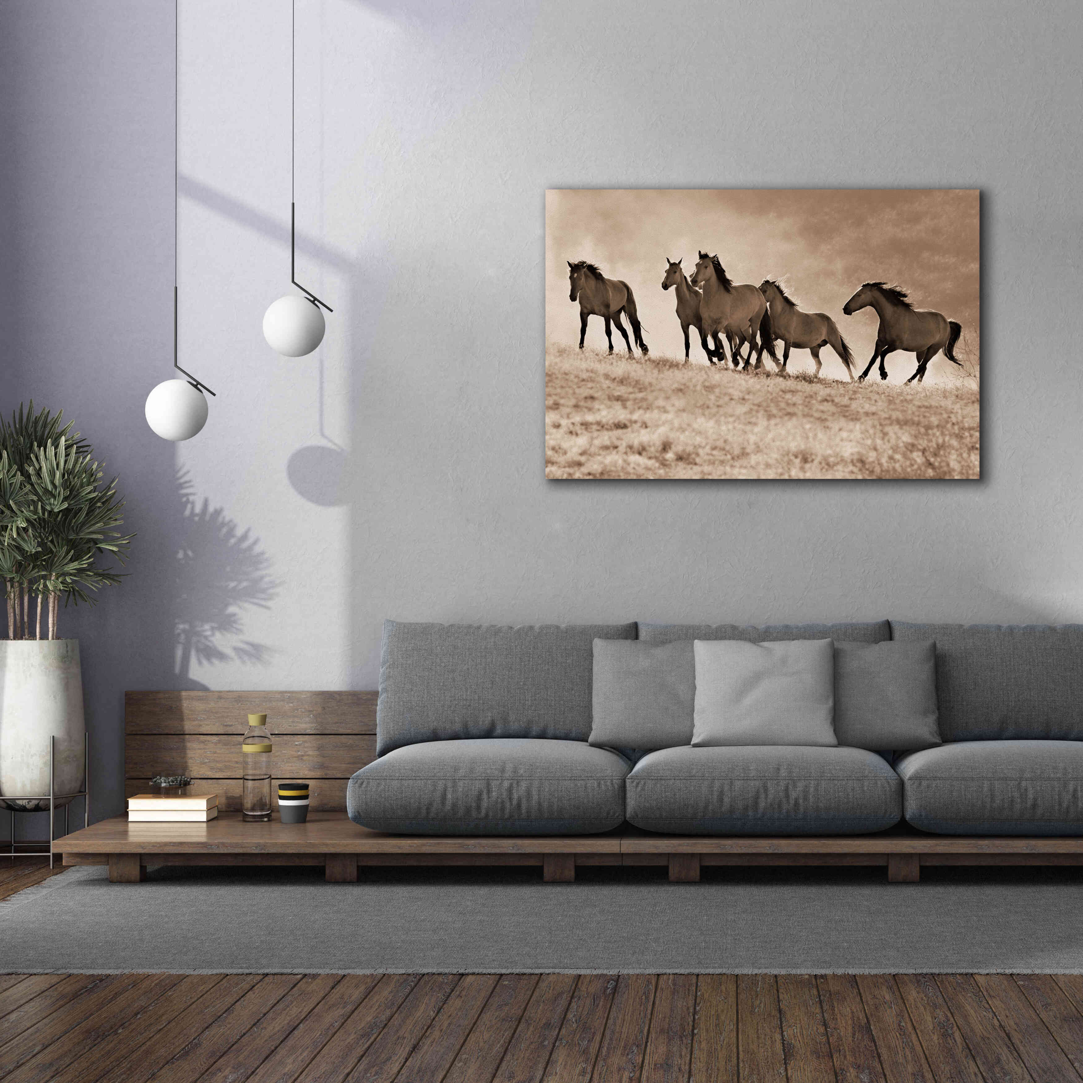 'Kicking Dust' by Lisa Dearing, Giclee Canvas Wall Art,60x40