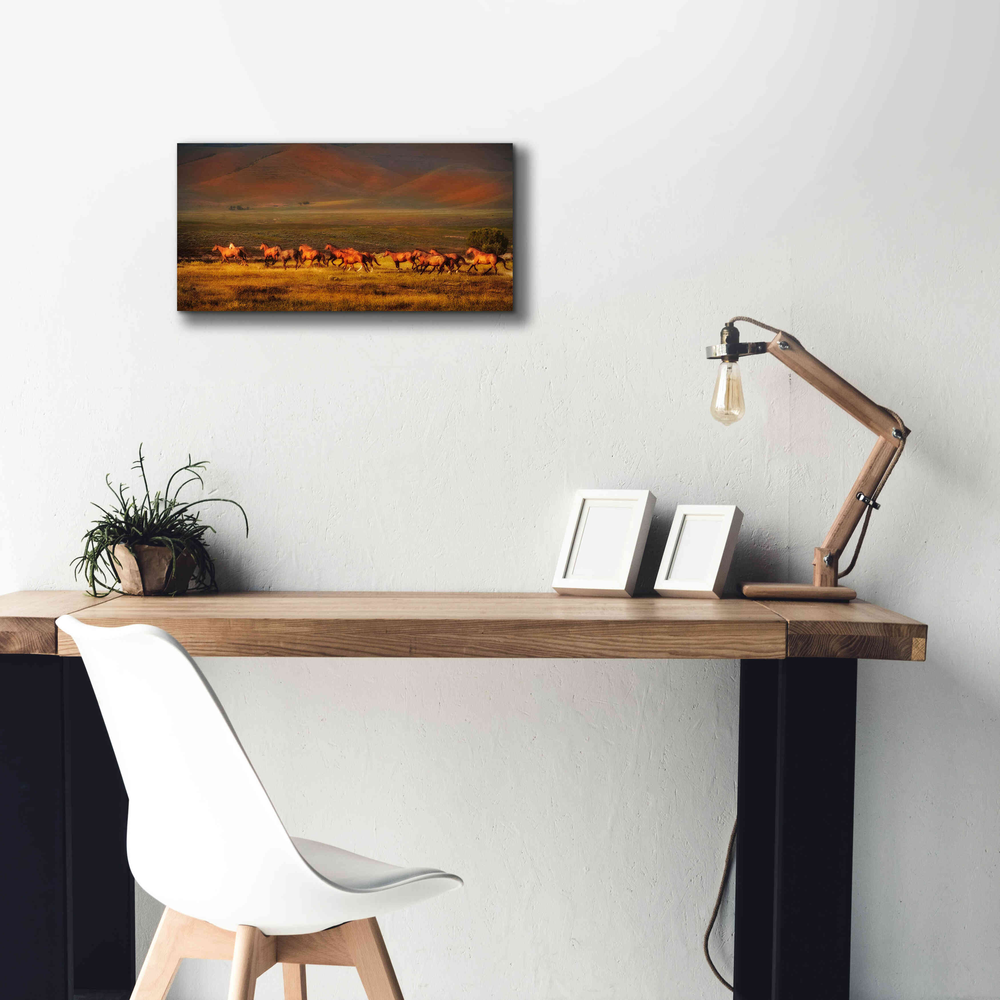 'Montana Dreaming' by Lisa Dearing, Giclee Canvas Wall Art,24x12