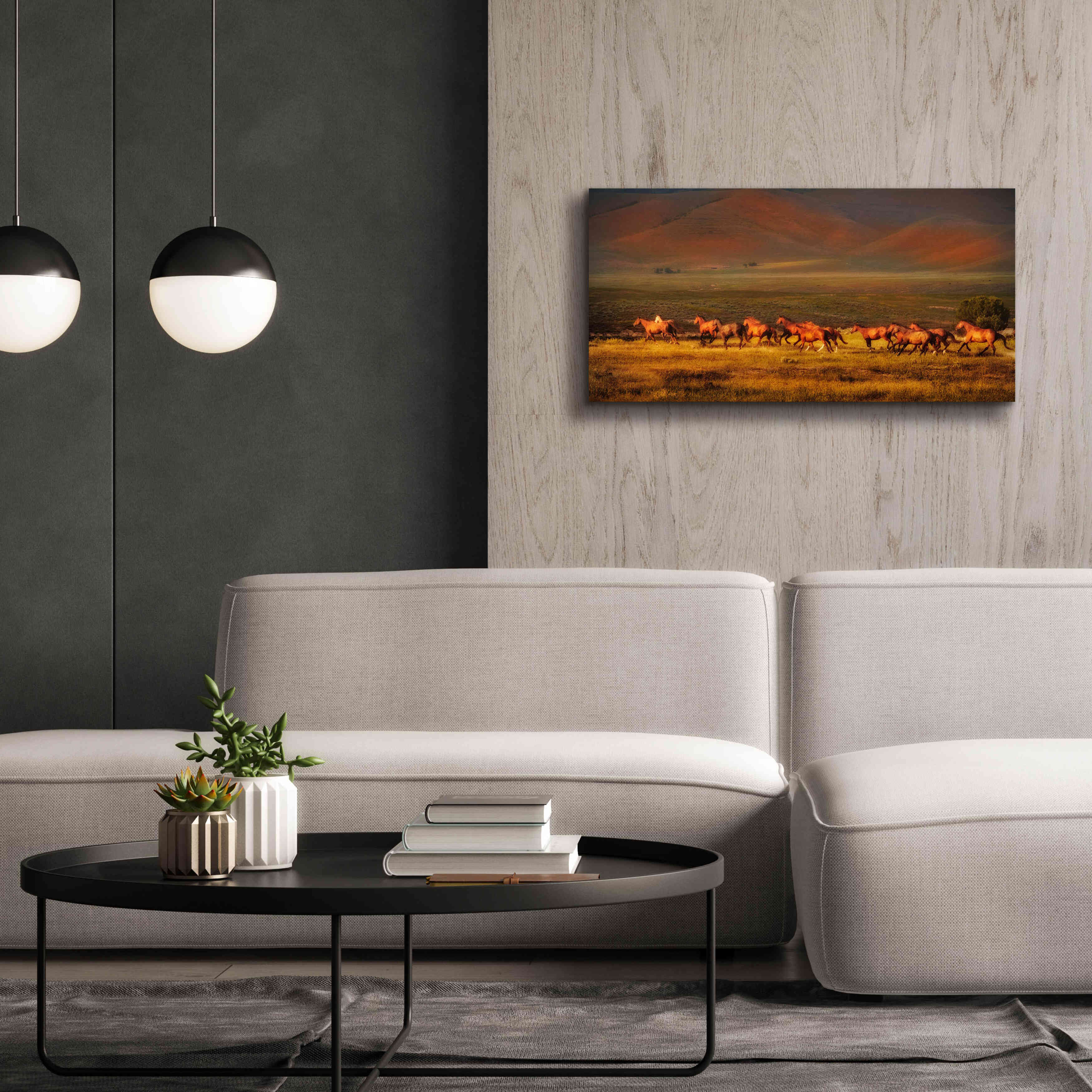 'Montana Dreaming' by Lisa Dearing, Giclee Canvas Wall Art,40x20