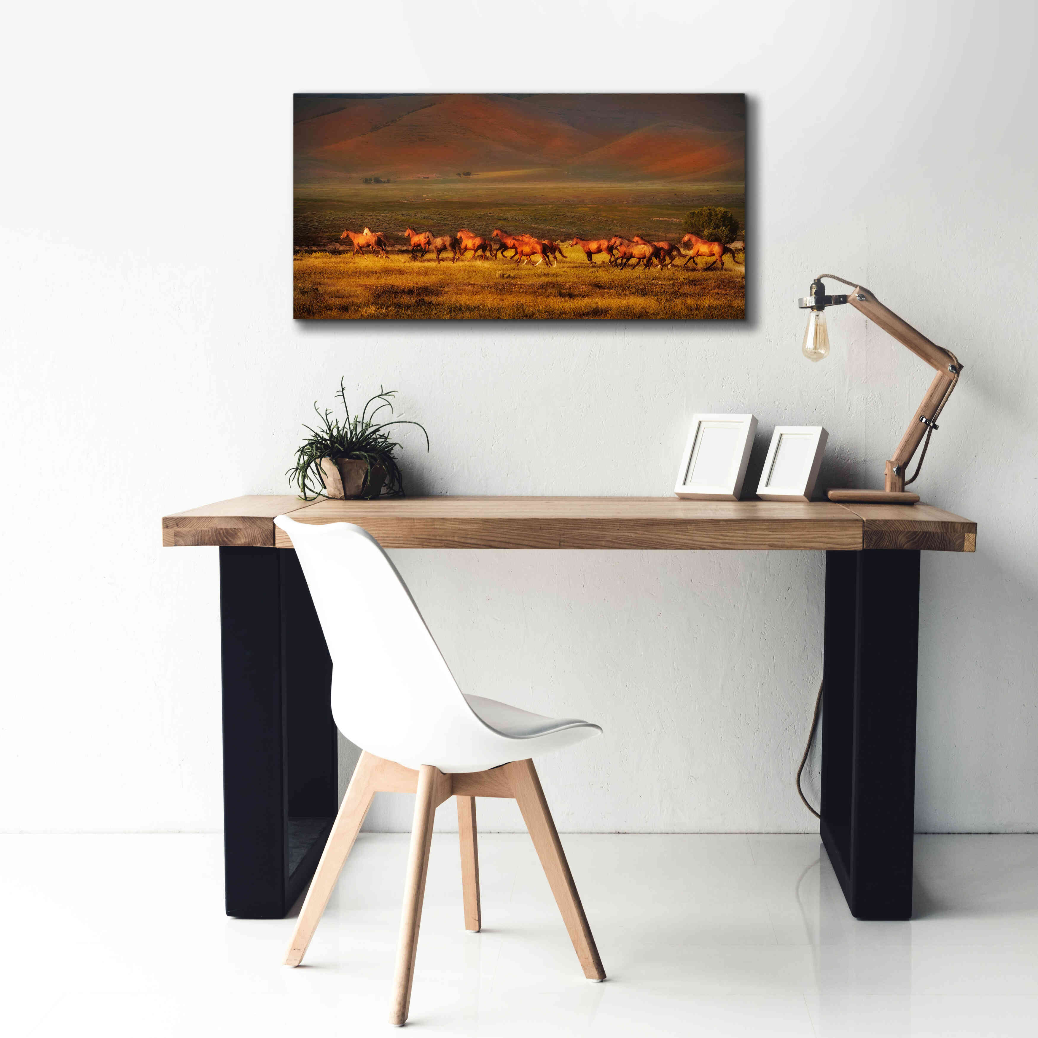 'Montana Dreaming' by Lisa Dearing, Giclee Canvas Wall Art,40x20