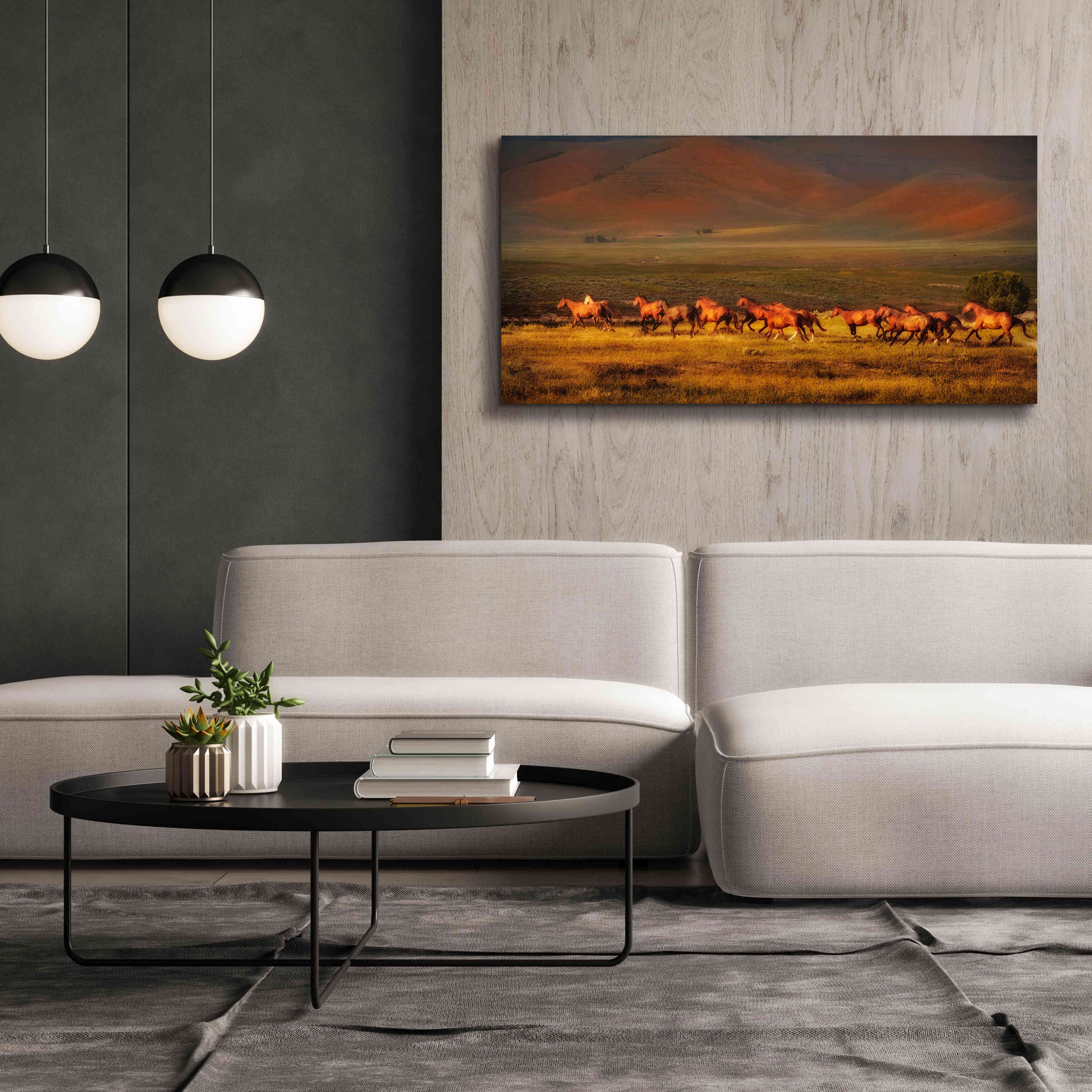 'Montana Dreaming' by Lisa Dearing, Giclee Canvas Wall Art,60x30