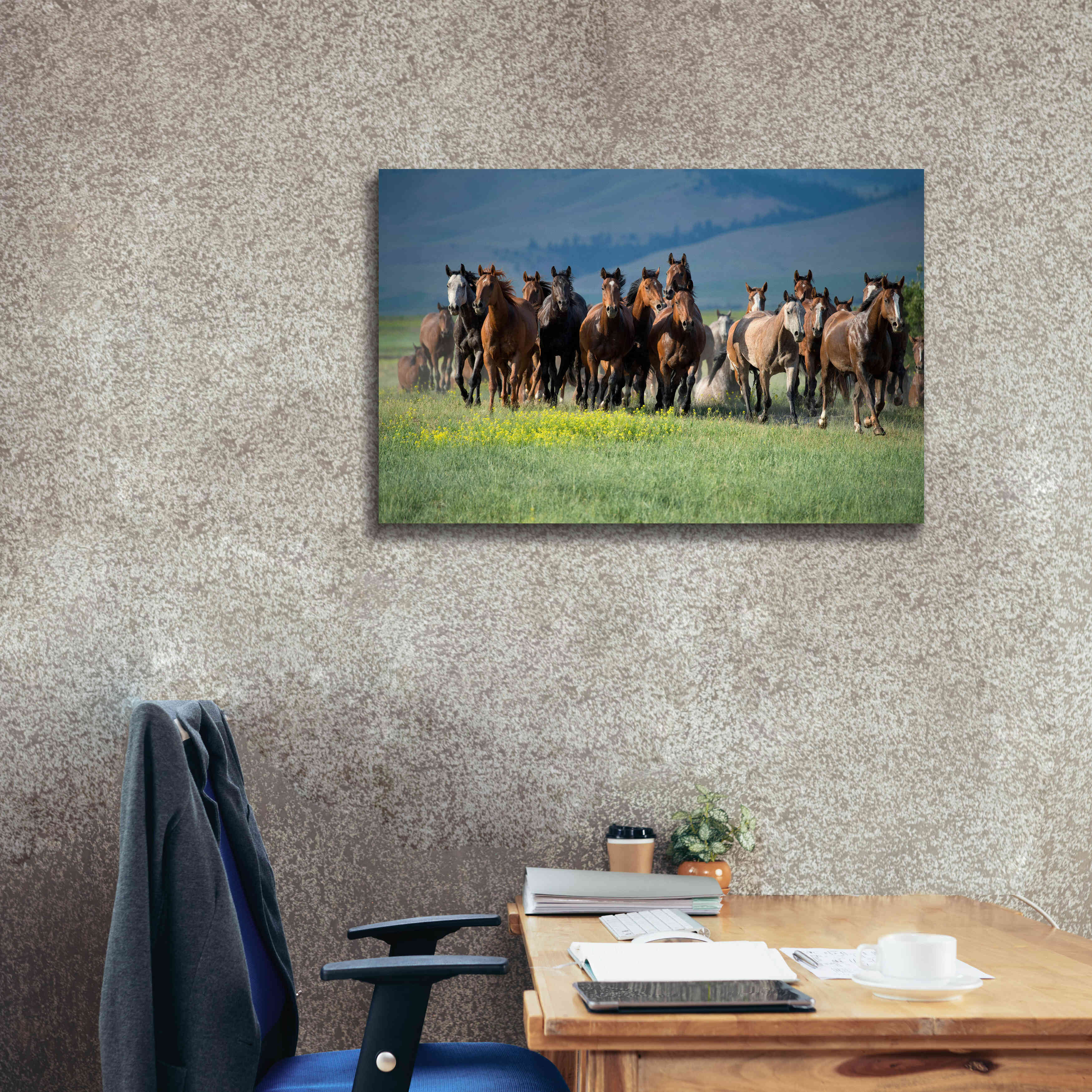'Montana Thunder' by Lisa Dearing, Giclee Canvas Wall Art,40x26
