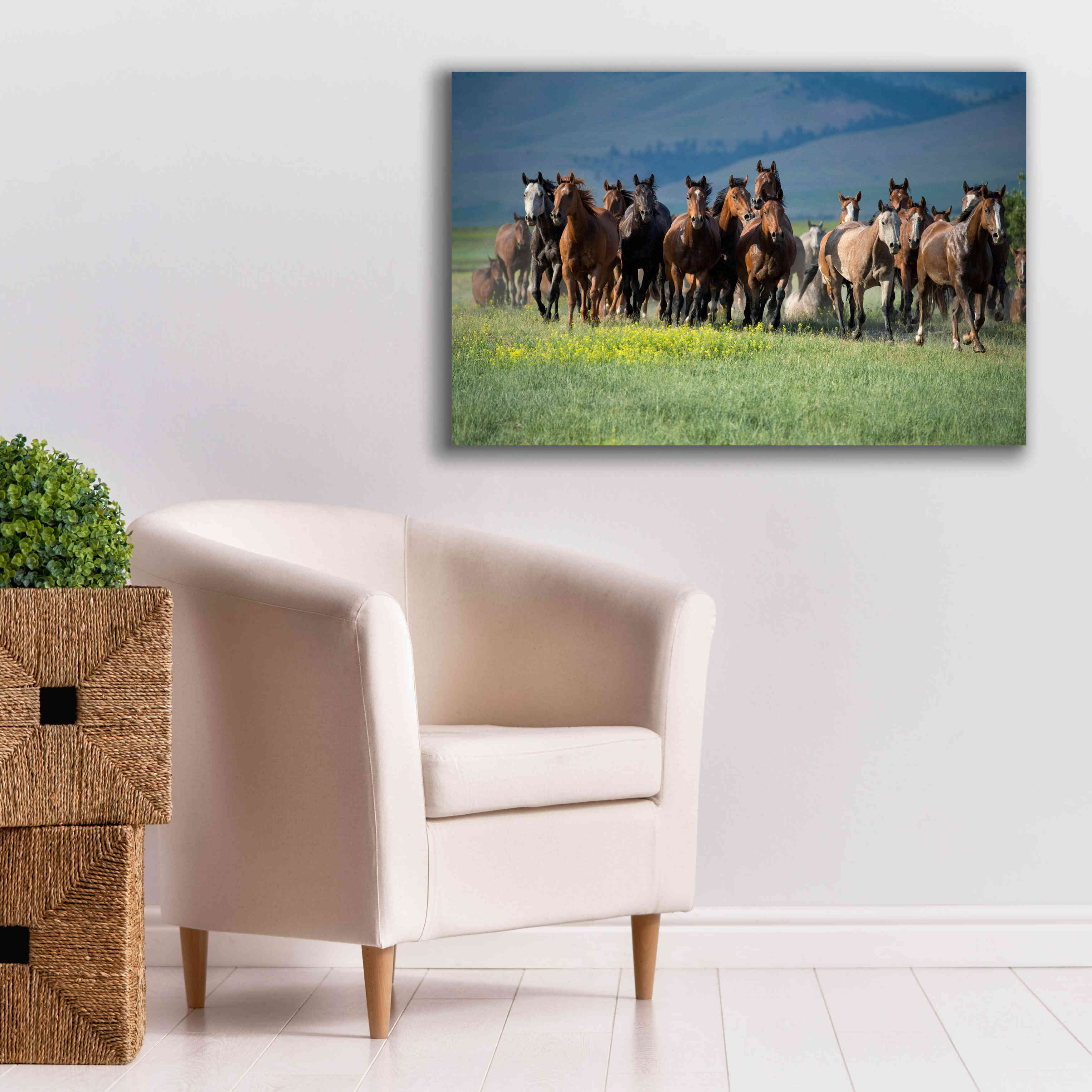 'Montana Thunder' by Lisa Dearing, Giclee Canvas Wall Art,40x26