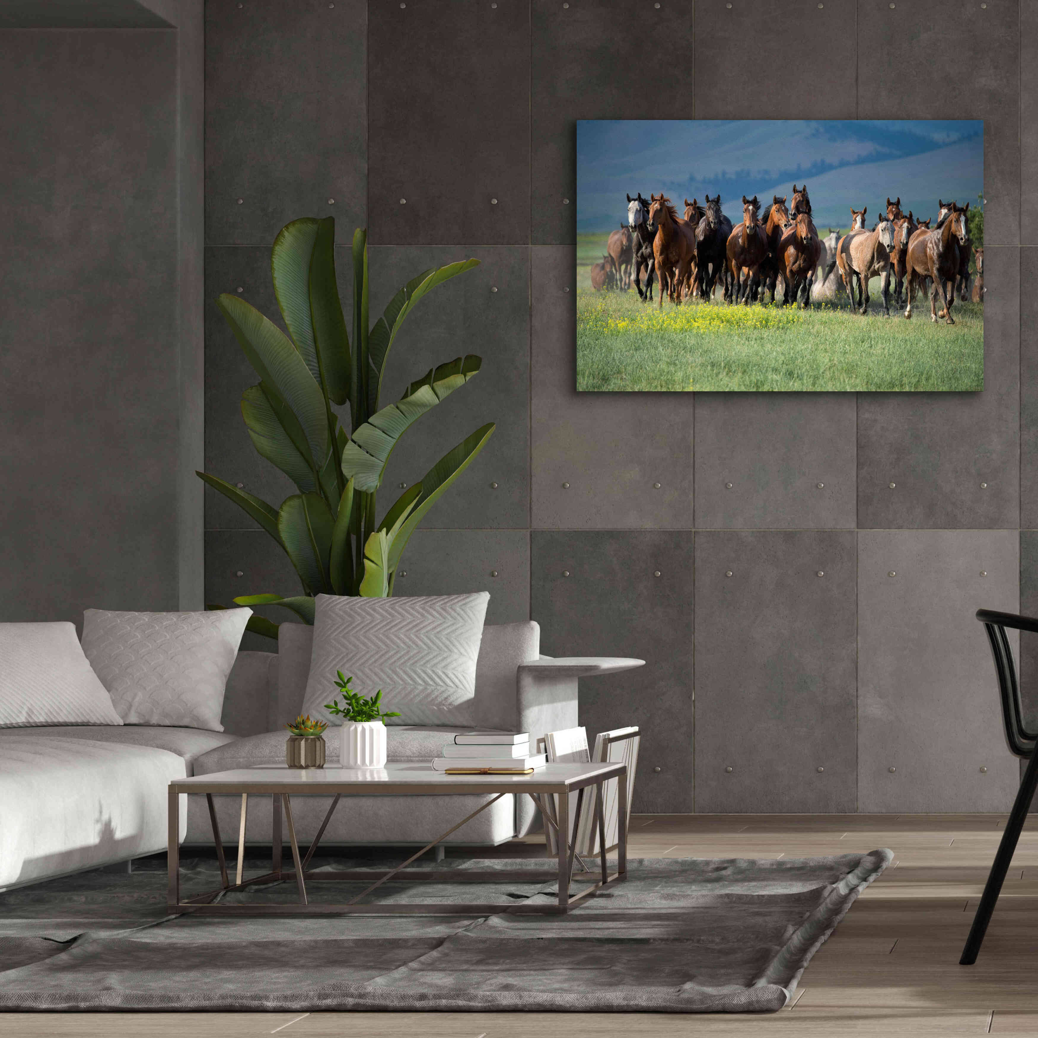 'Montana Thunder' by Lisa Dearing, Giclee Canvas Wall Art,60x40