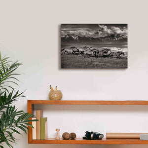 'Mountain Range Mavericks' by Lisa Dearing, Giclee Canvas Wall Art,18x12