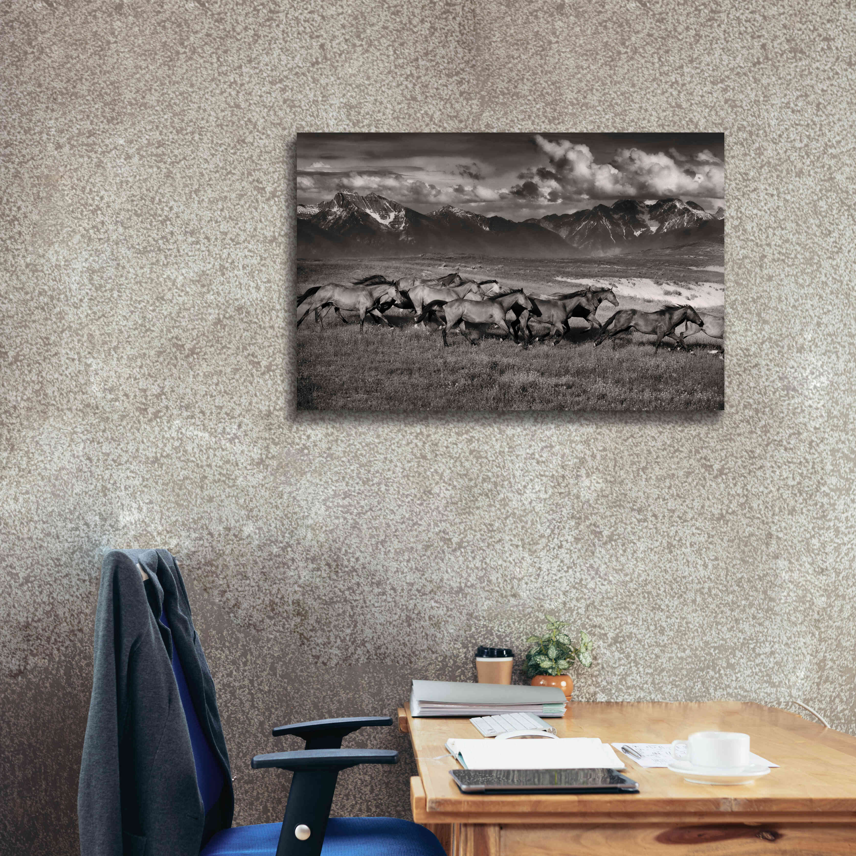 'Mountain Range Mavericks' by Lisa Dearing, Giclee Canvas Wall Art,40x26