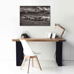 'Mountain Range Mavericks' by Lisa Dearing, Giclee Canvas Wall Art,40x26