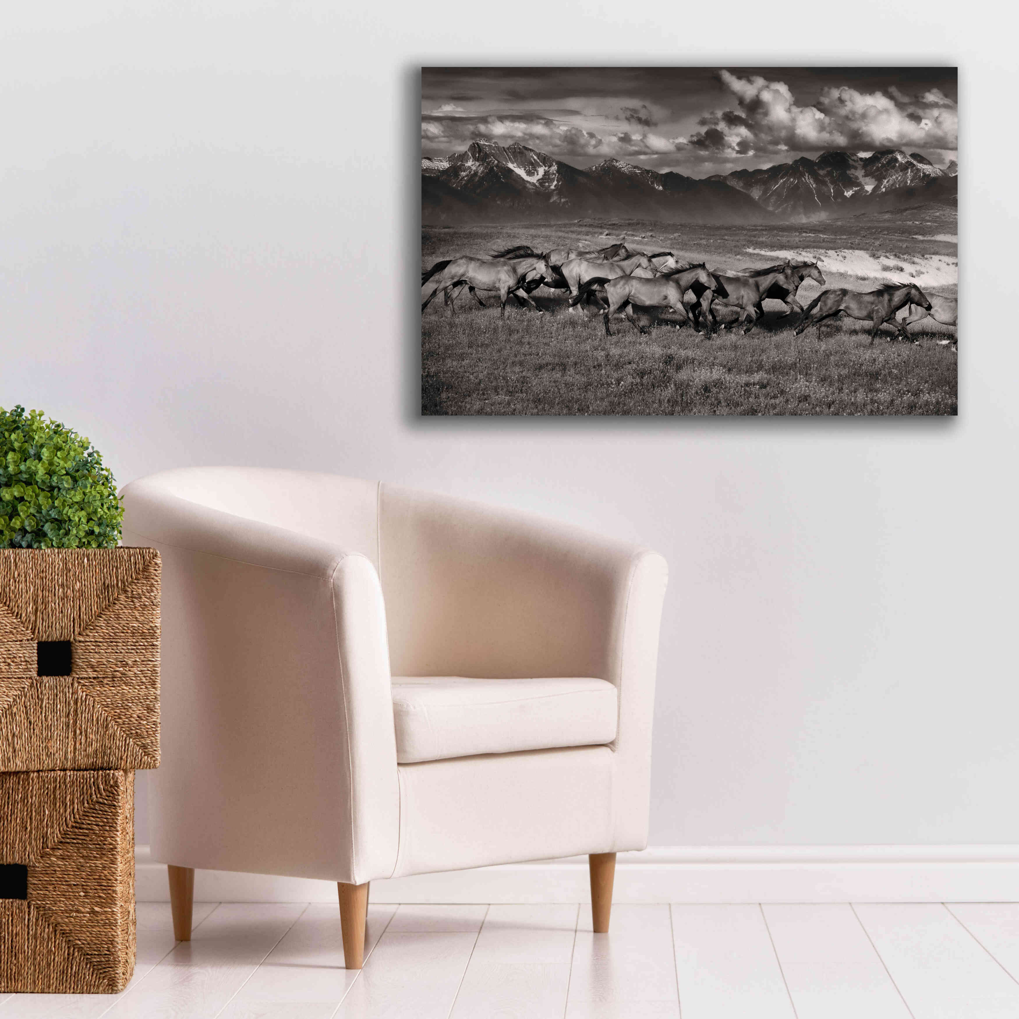 'Mountain Range Mavericks' by Lisa Dearing, Giclee Canvas Wall Art,40x26