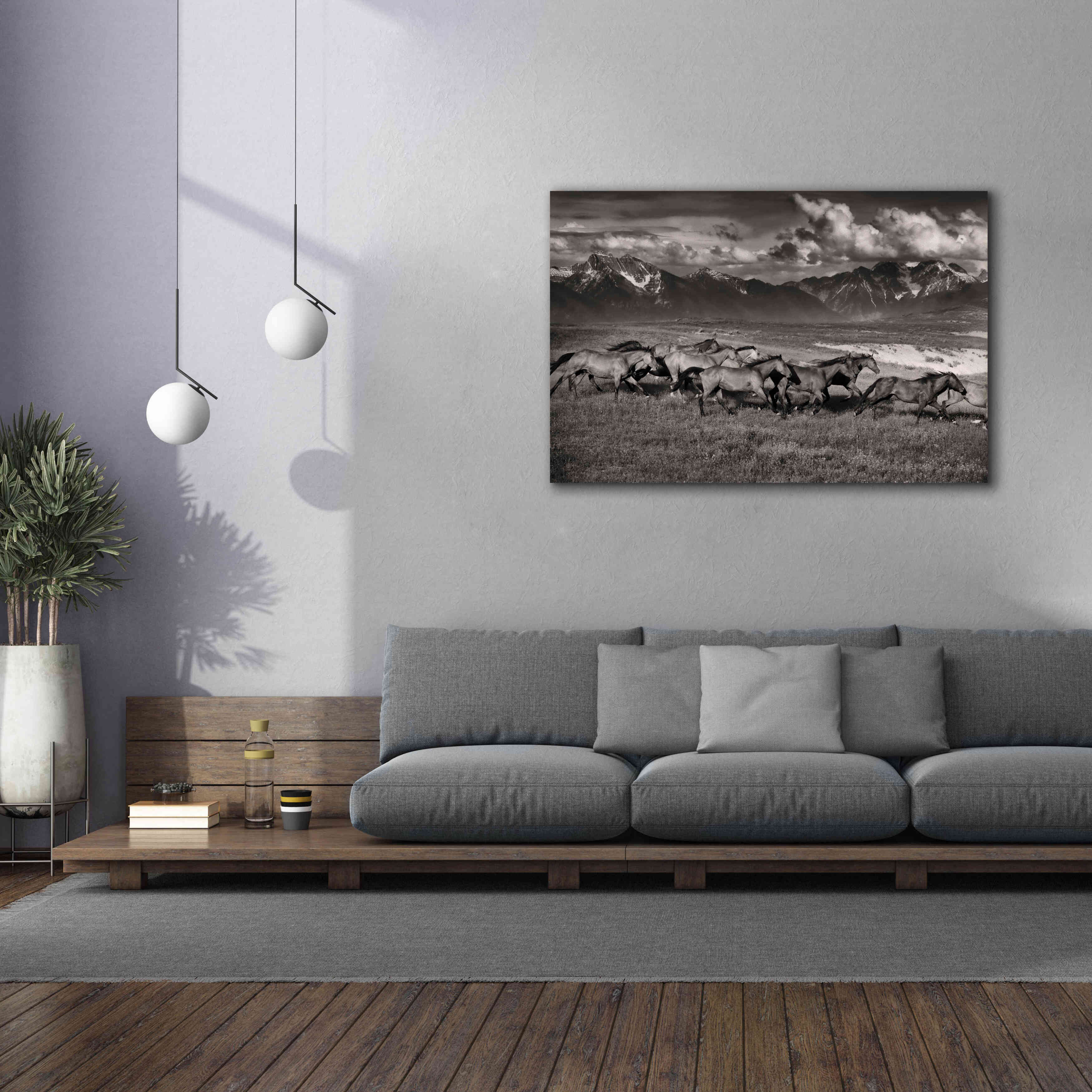 'Mountain Range Mavericks' by Lisa Dearing, Giclee Canvas Wall Art,60x40