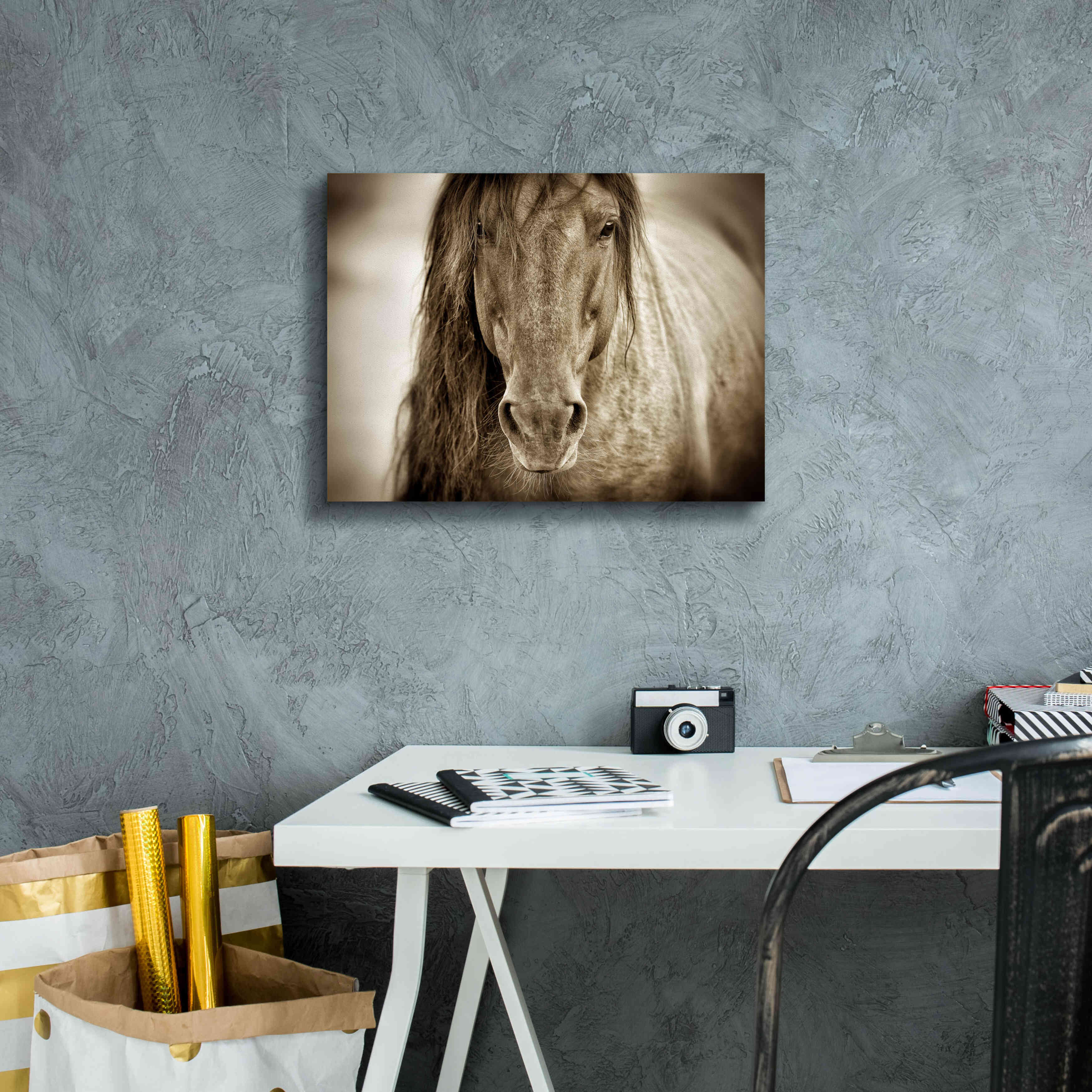 'Mustang Sally' by Lisa Dearing, Giclee Canvas Wall Art,16x12