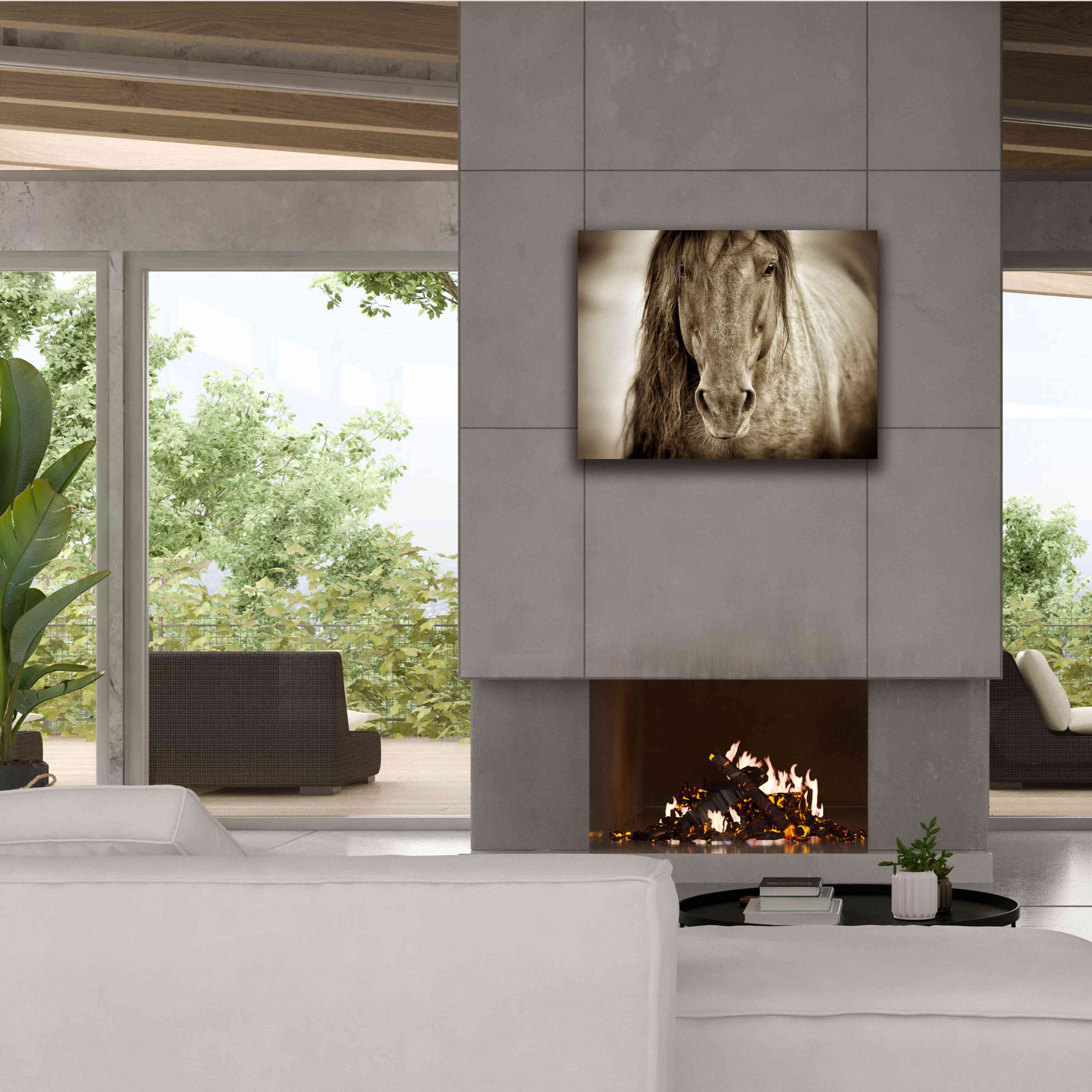 'Mustang Sally' by Lisa Dearing, Giclee Canvas Wall Art,34x26