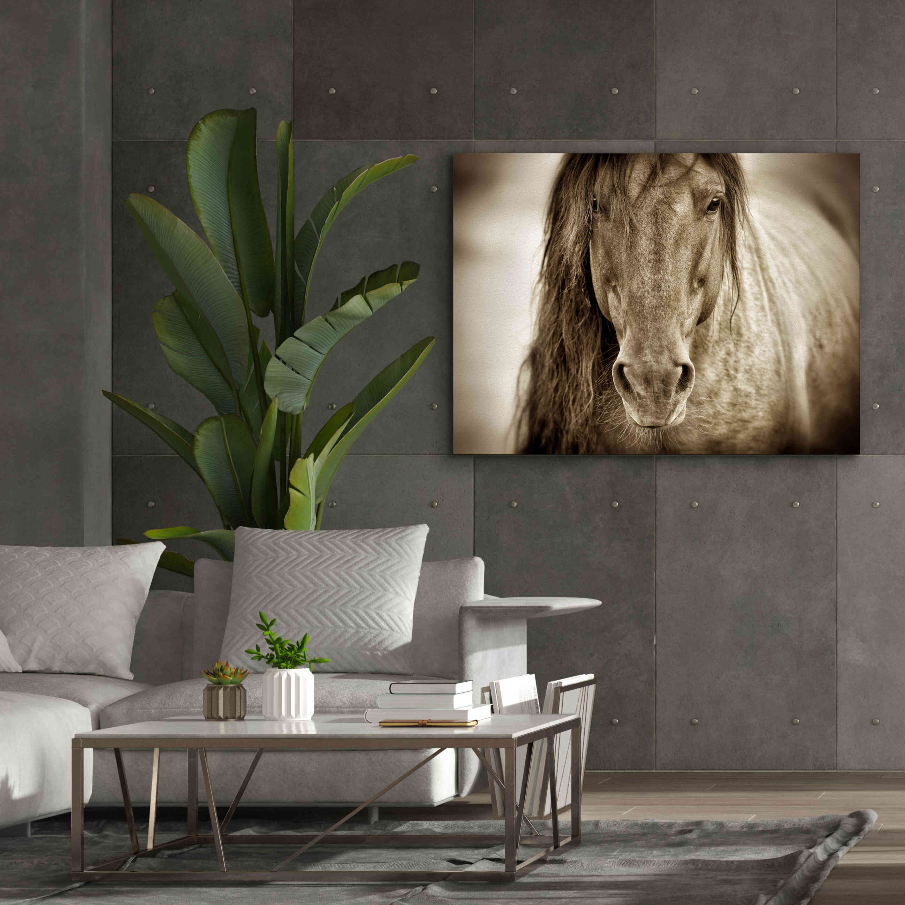 'Mustang Sally' by Lisa Dearing, Giclee Canvas Wall Art,54x40