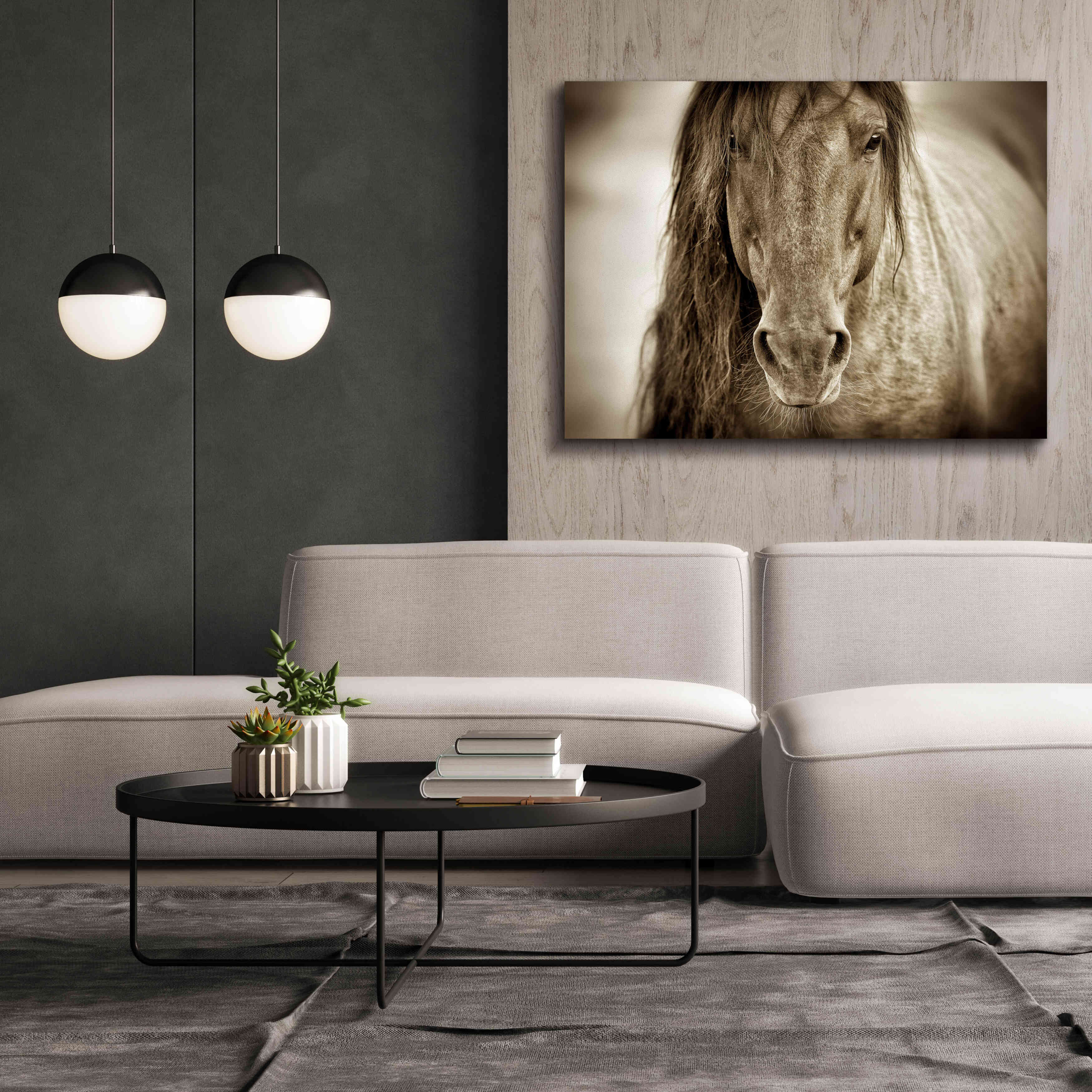 'Mustang Sally' by Lisa Dearing, Giclee Canvas Wall Art,54x40