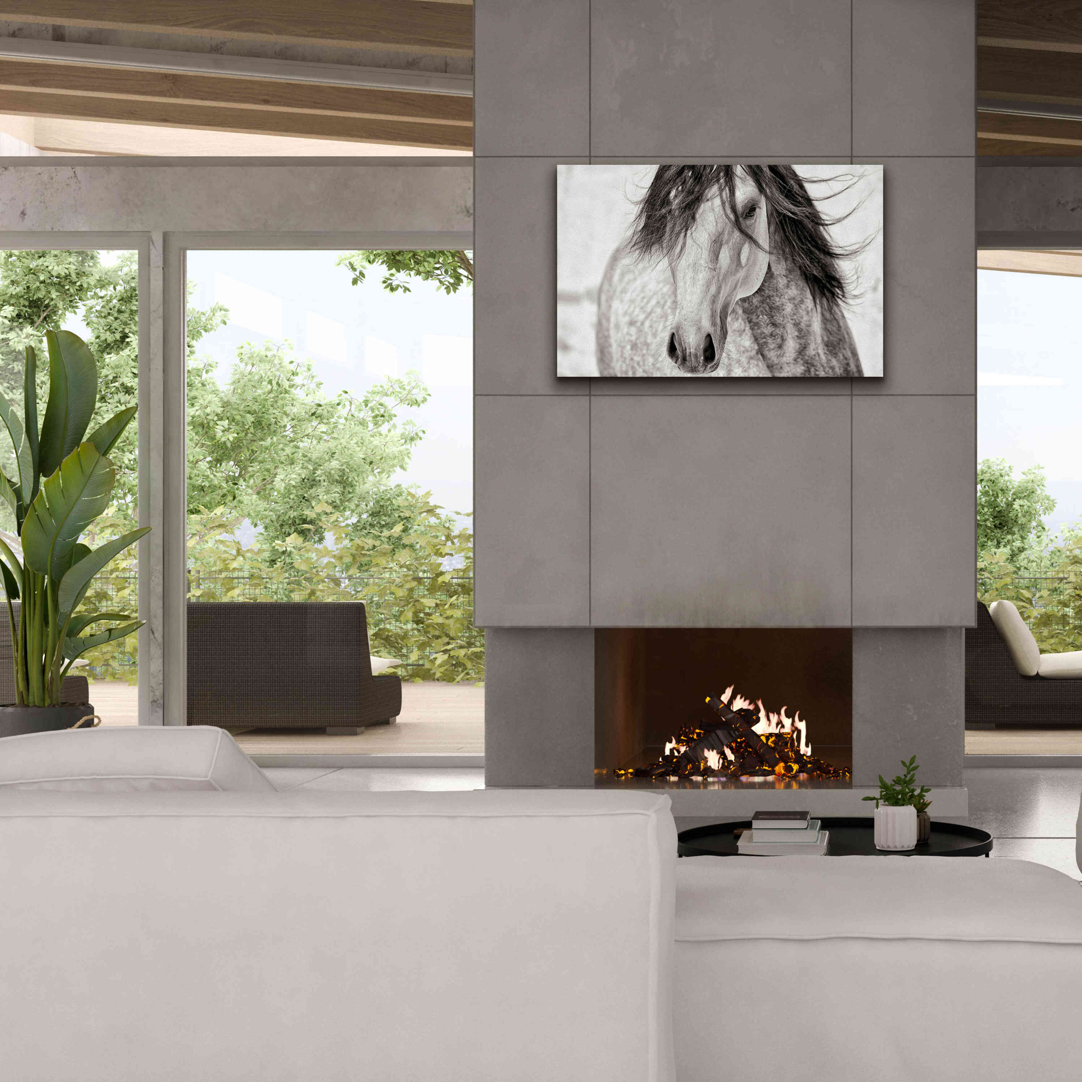 'My Beautiful Mane' by Lisa Dearing, Giclee Canvas Wall Art,40x26