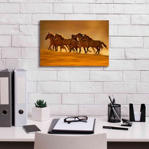 Image of 'Night Runners' by Lisa Dearing, Giclee Canvas Wall Art,18x12