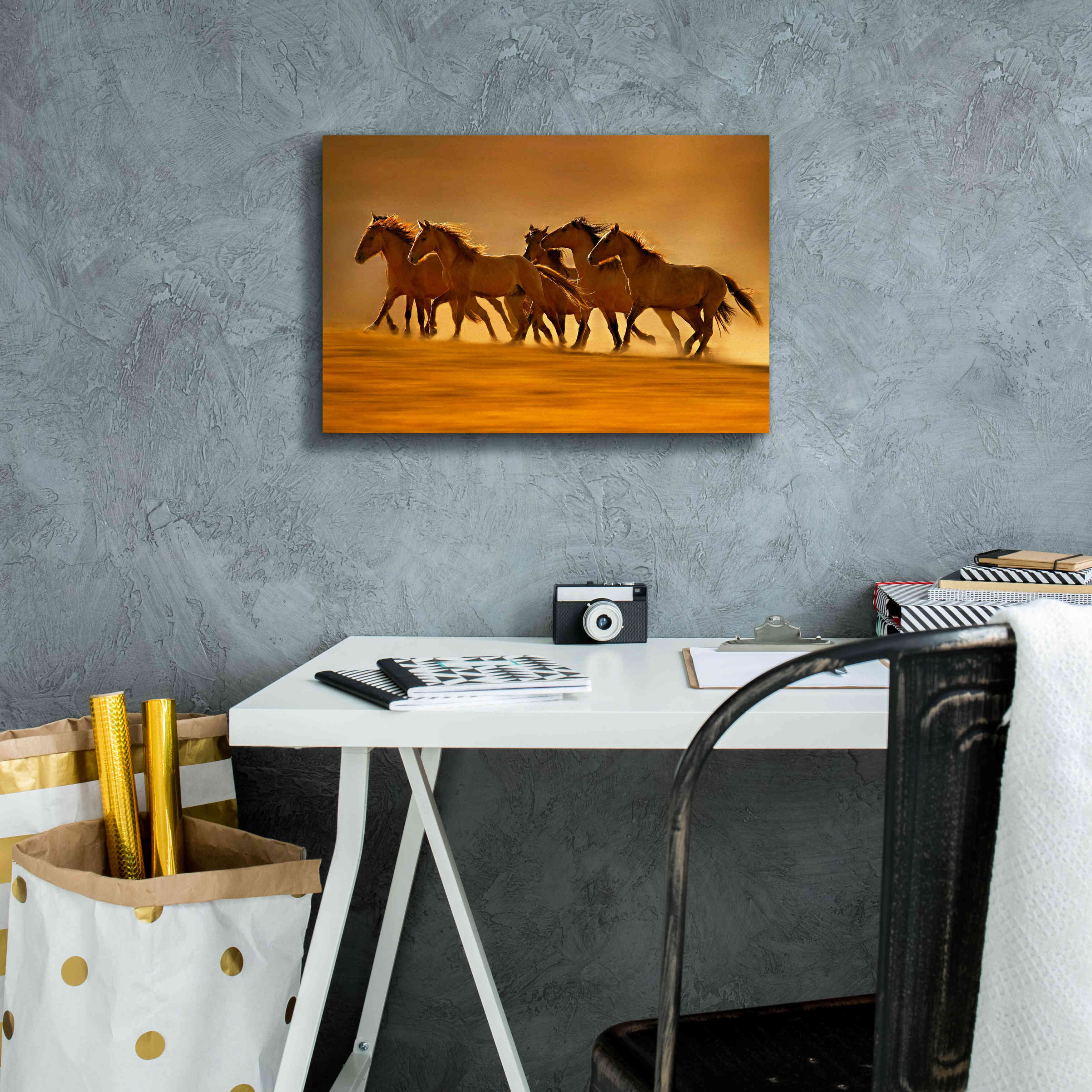 'Night Runners' by Lisa Dearing, Giclee Canvas Wall Art,18x12