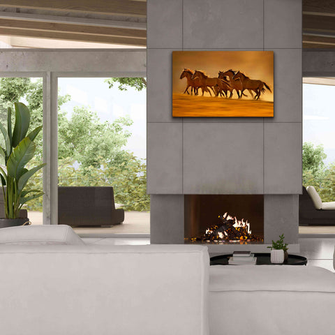 Image of 'Night Runners' by Lisa Dearing, Giclee Canvas Wall Art,40x26