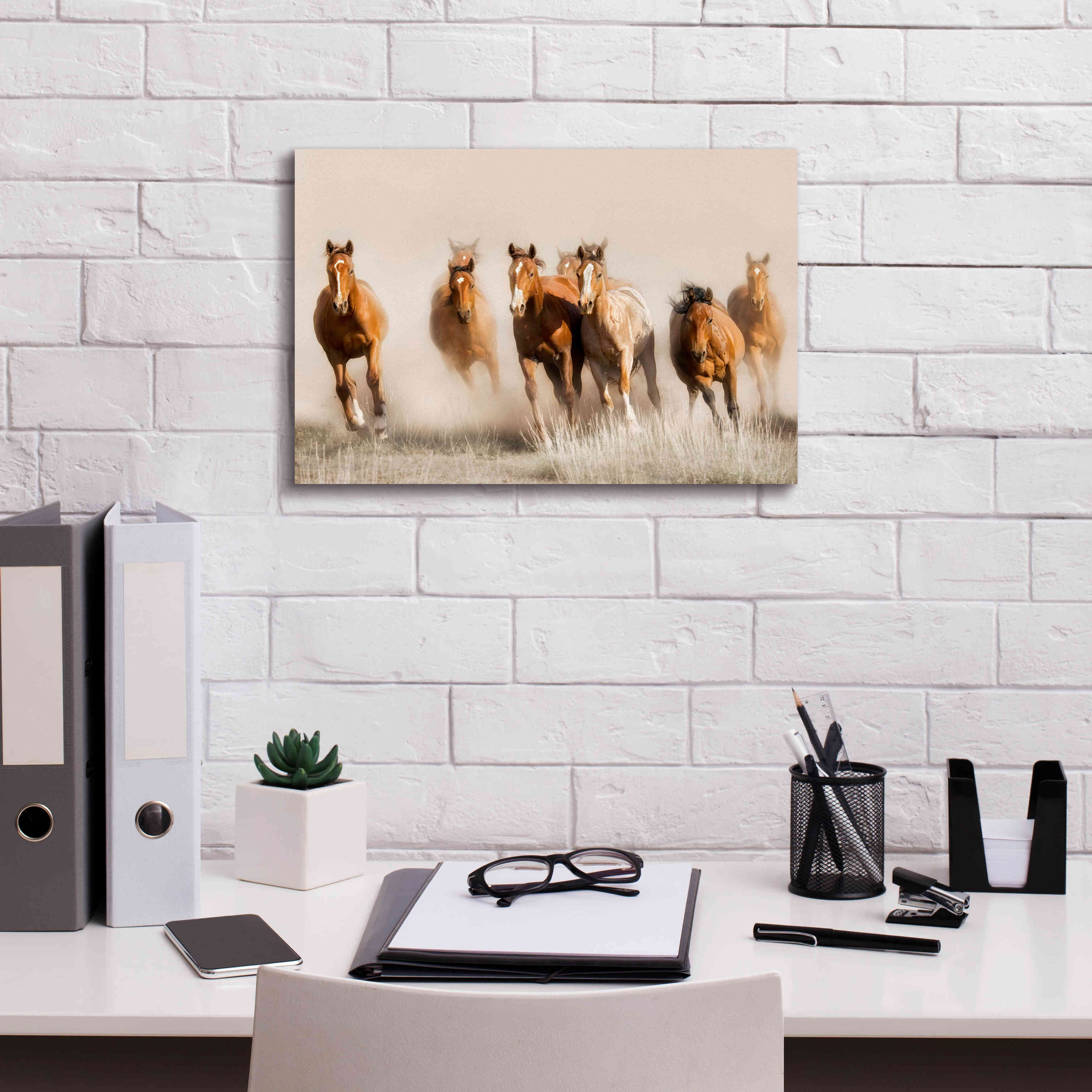 'Outlaws' by Lisa Dearing, Giclee Canvas Wall Art,18x12
