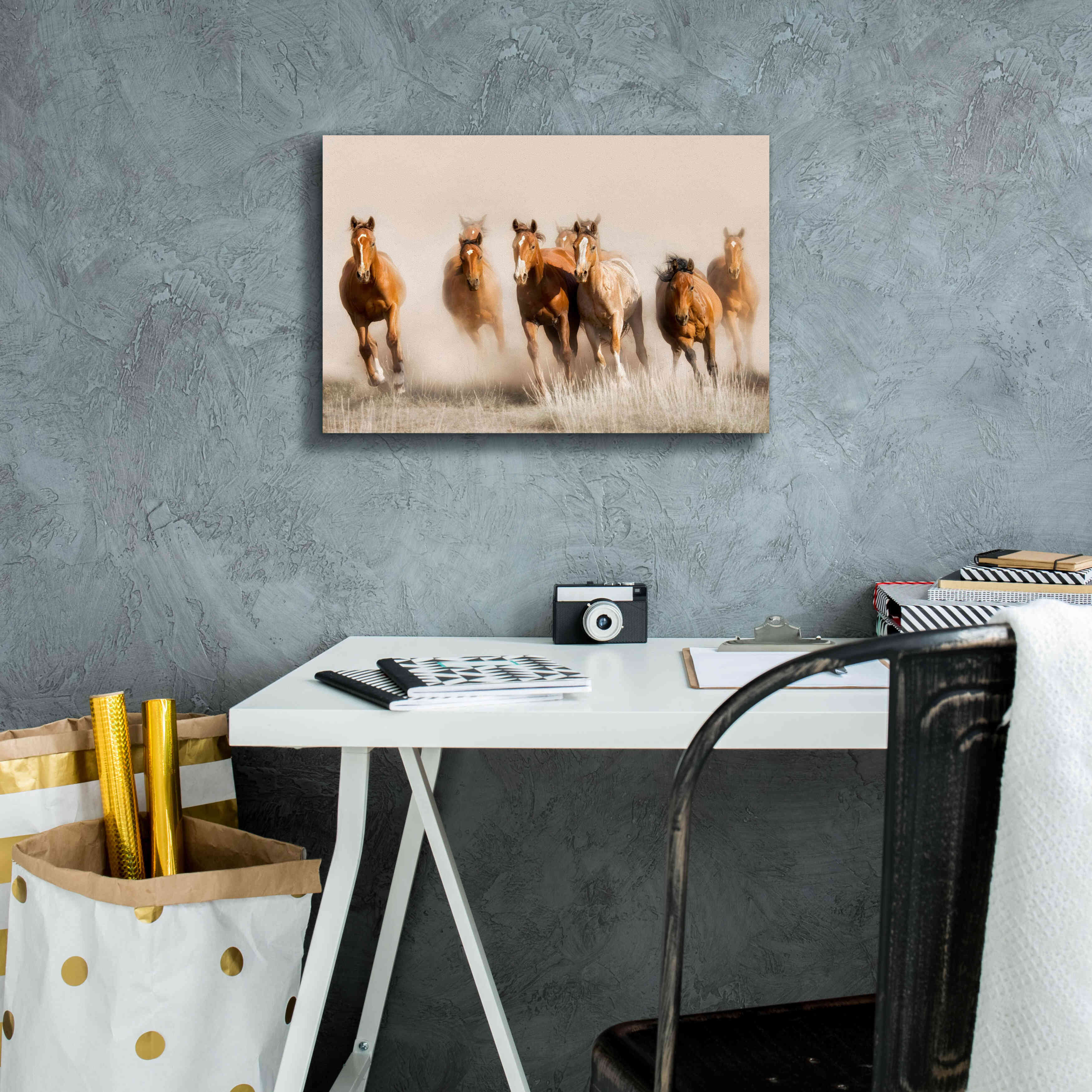 'Outlaws' by Lisa Dearing, Giclee Canvas Wall Art,18x12