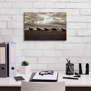 'Racing the Clouds' by Lisa Dearing, Giclee Canvas Wall Art,18x12