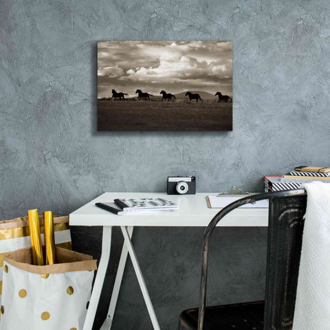 Image of 'Racing the Clouds' by Lisa Dearing, Giclee Canvas Wall Art,18x12