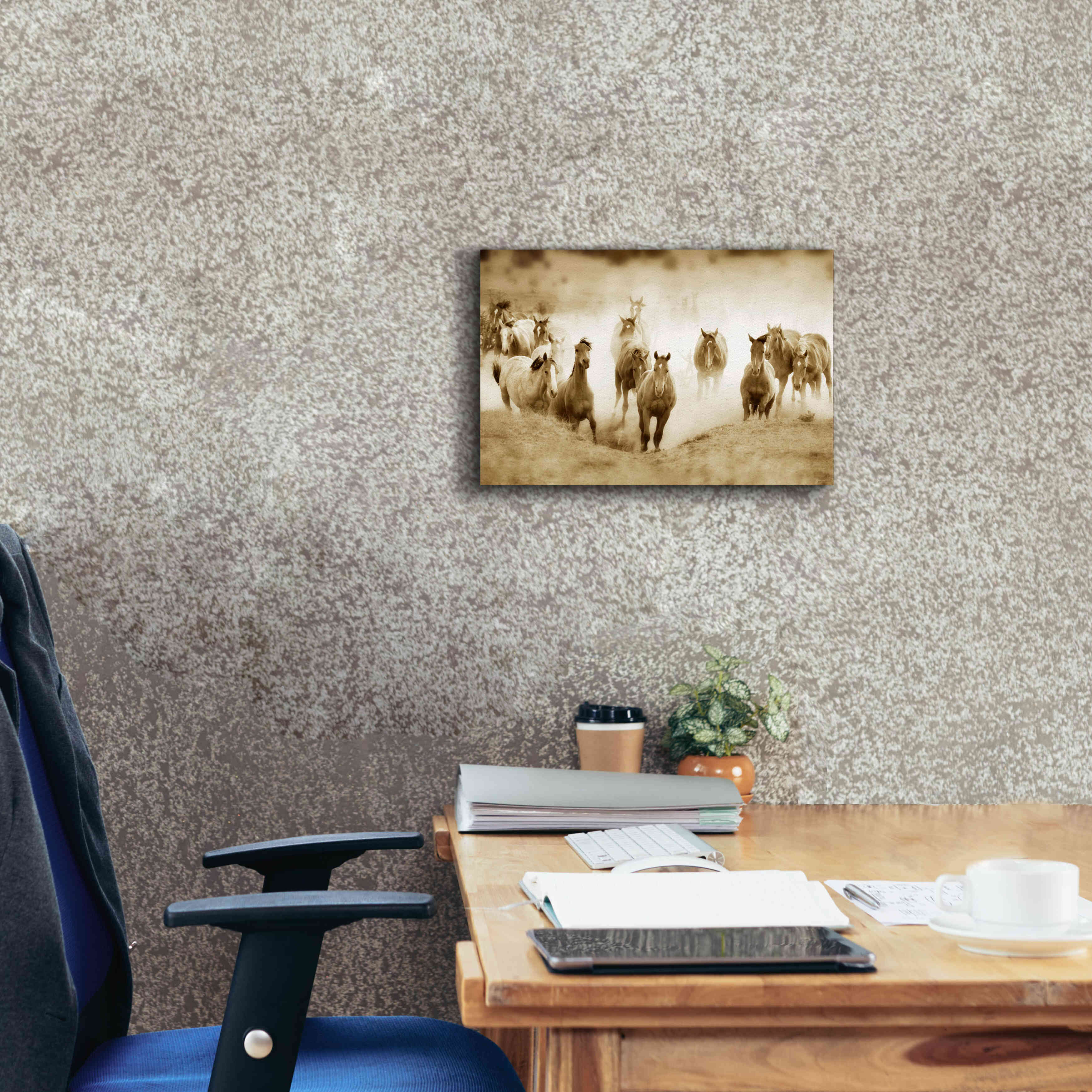 'San Cristobol Horses' by Lisa Dearing, Giclee Canvas Wall Art,18x12