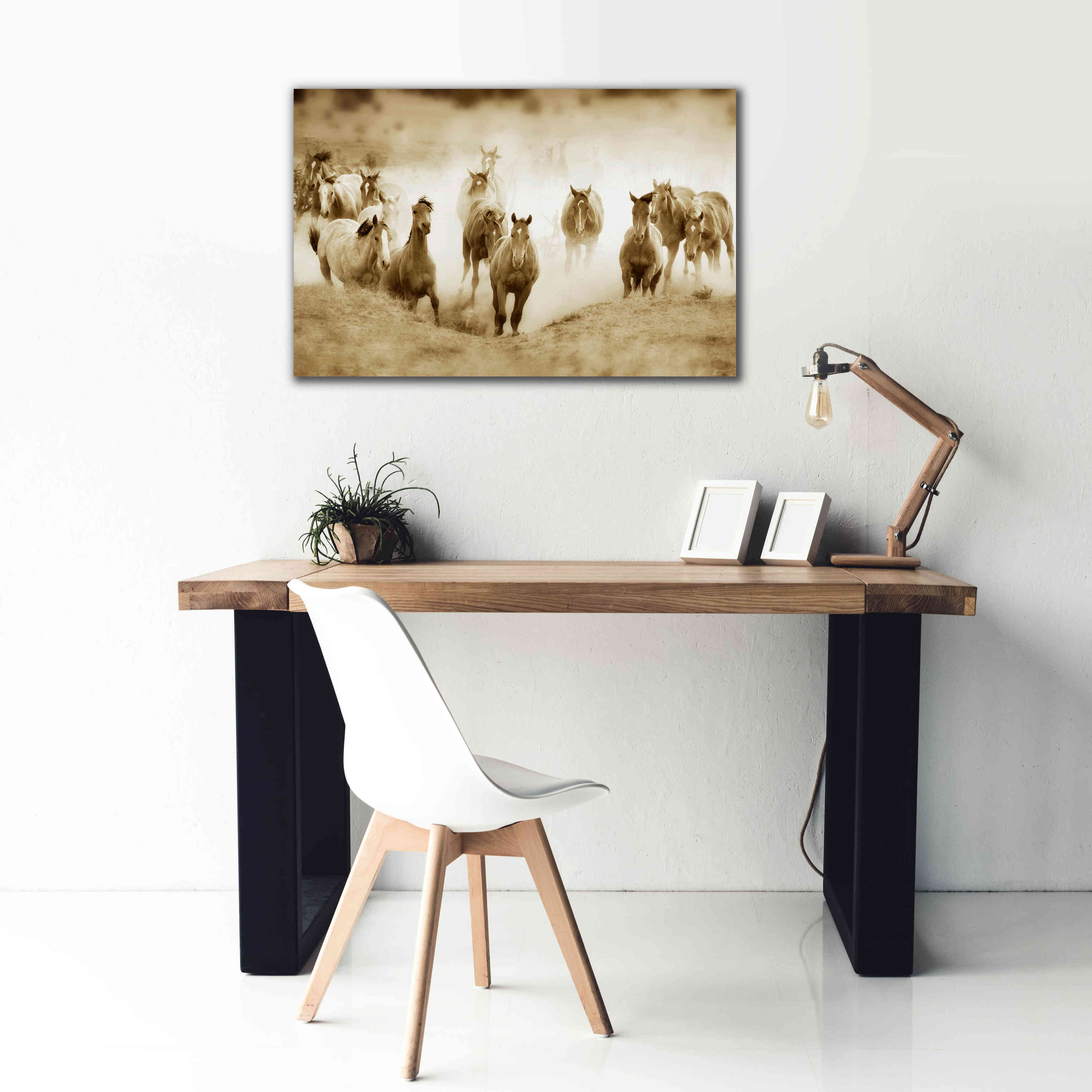 'San Cristobol Horses' by Lisa Dearing, Giclee Canvas Wall Art,40x26