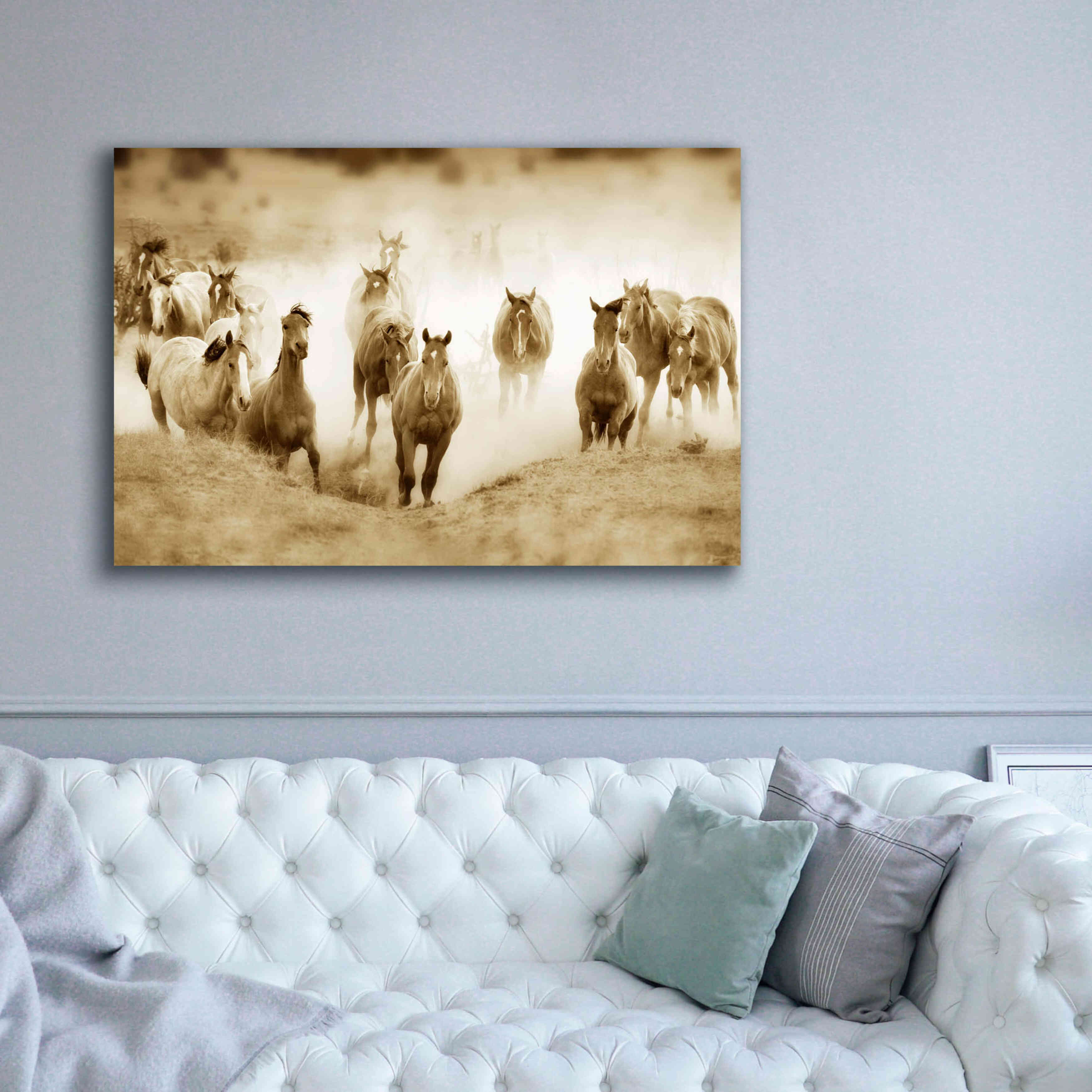 'San Cristobol Horses' by Lisa Dearing, Giclee Canvas Wall Art,60x40