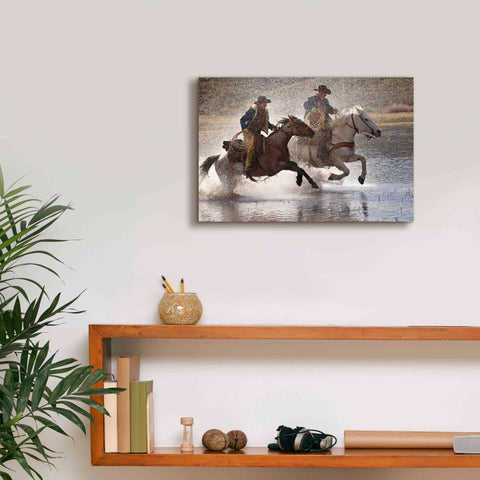 Image of 'Splash Dance' by Lisa Dearing, Giclee Canvas Wall Art,18x12