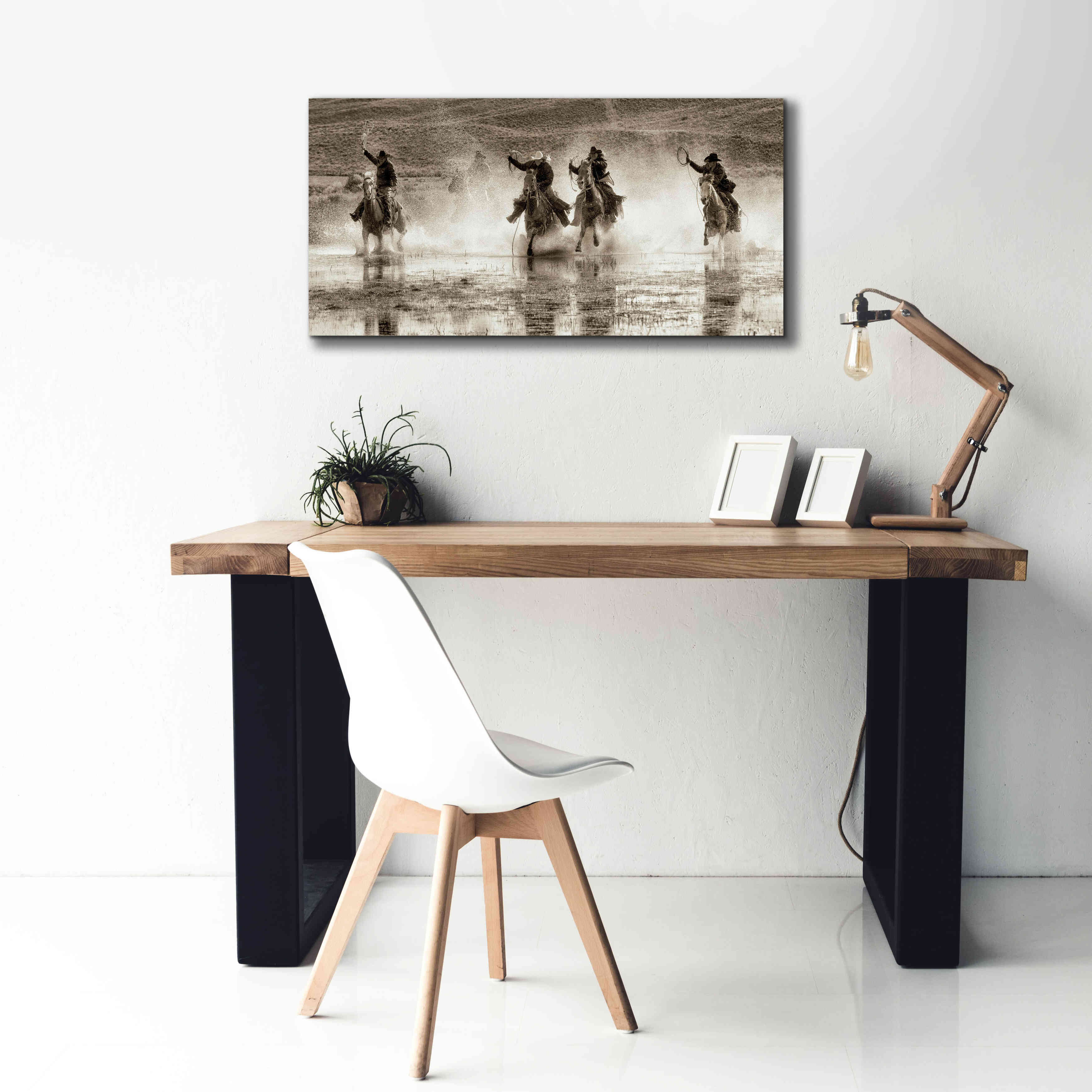 'Splash Dance II' by Lisa Dearing, Giclee Canvas Wall Art,40x20