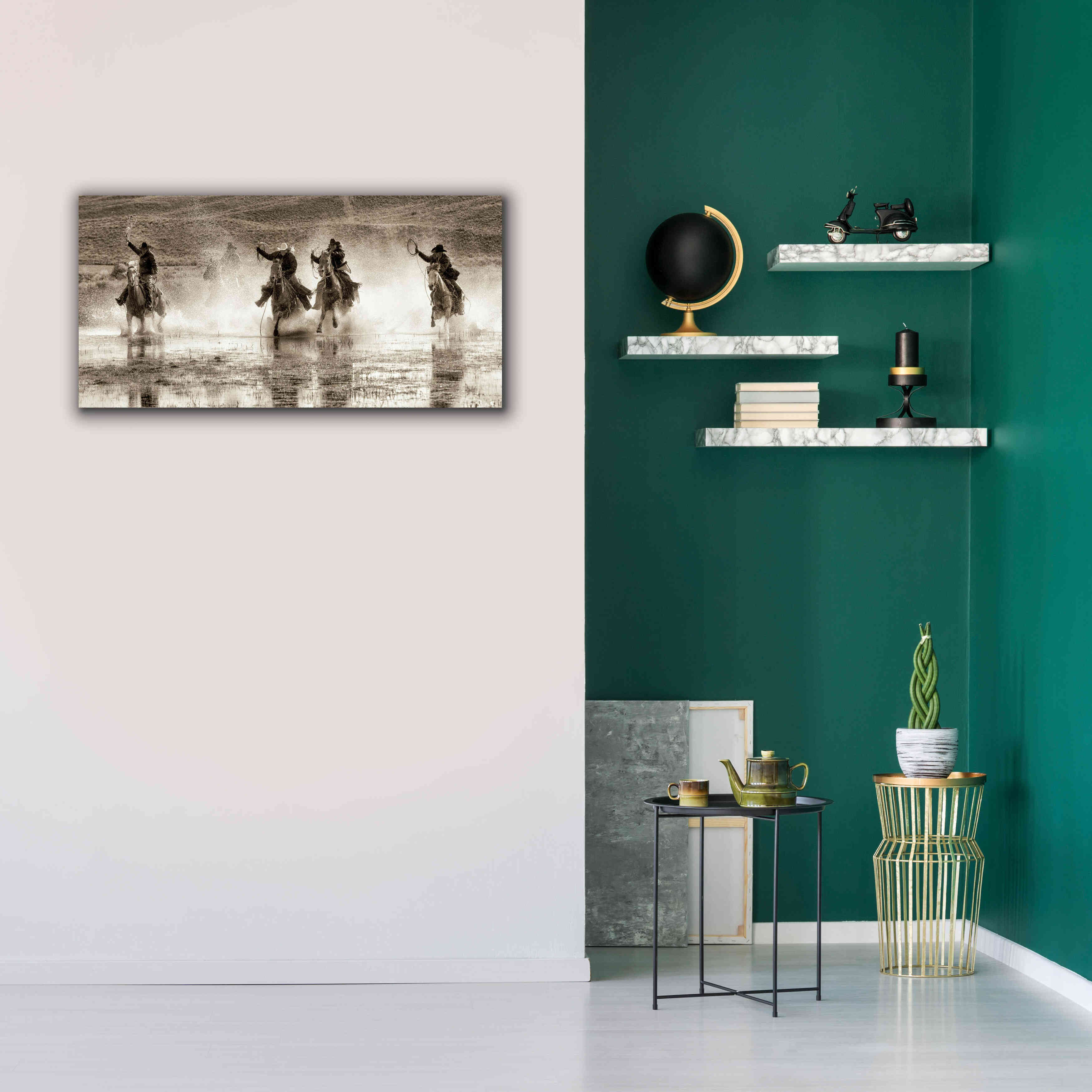 'Splash Dance II' by Lisa Dearing, Giclee Canvas Wall Art,40x20