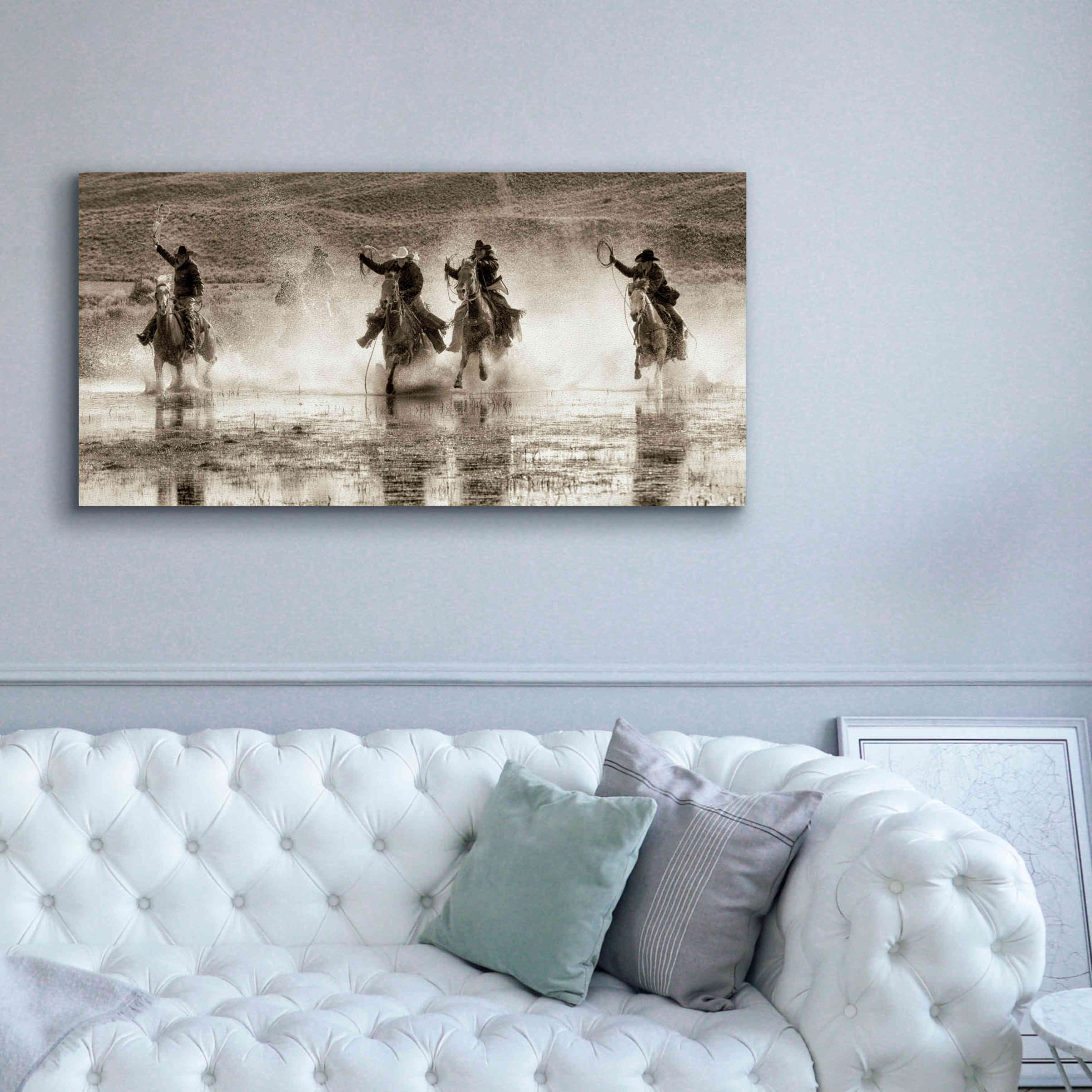'Splash Dance II' by Lisa Dearing, Giclee Canvas Wall Art,60x30