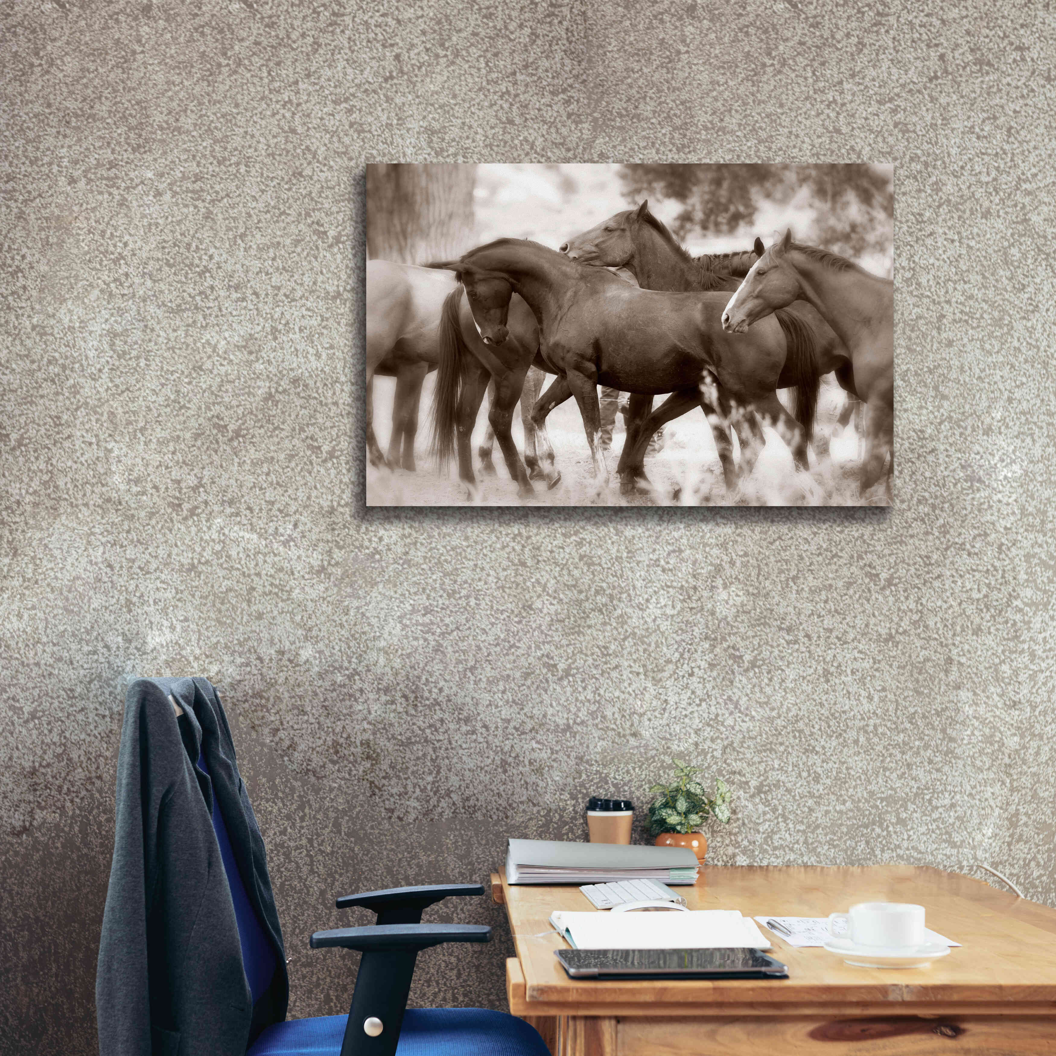 'The Herd' by Lisa Dearing, Giclee Canvas Wall Art,40x26