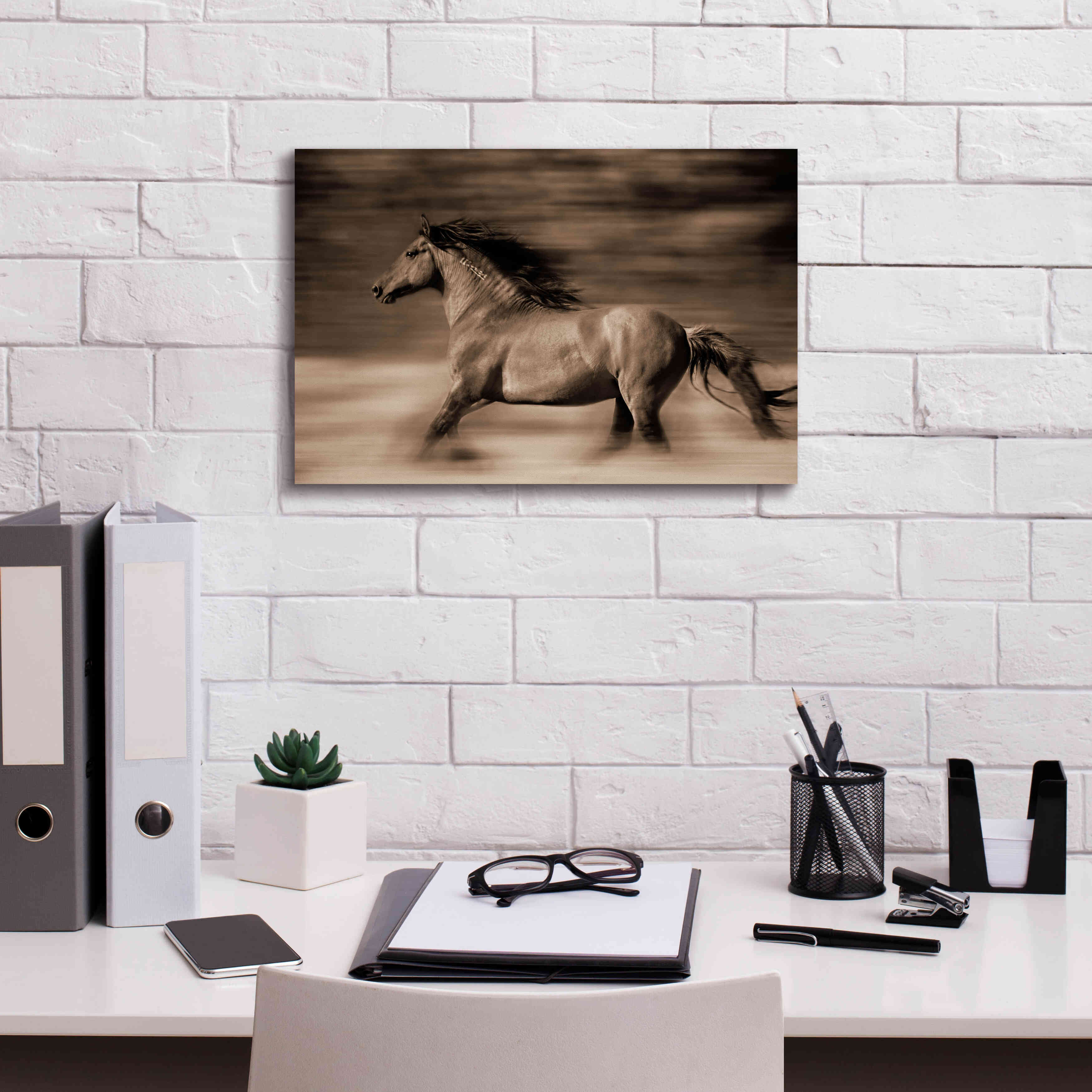 'Wind Runner' by Lisa Dearing, Giclee Canvas Wall Art,18x12