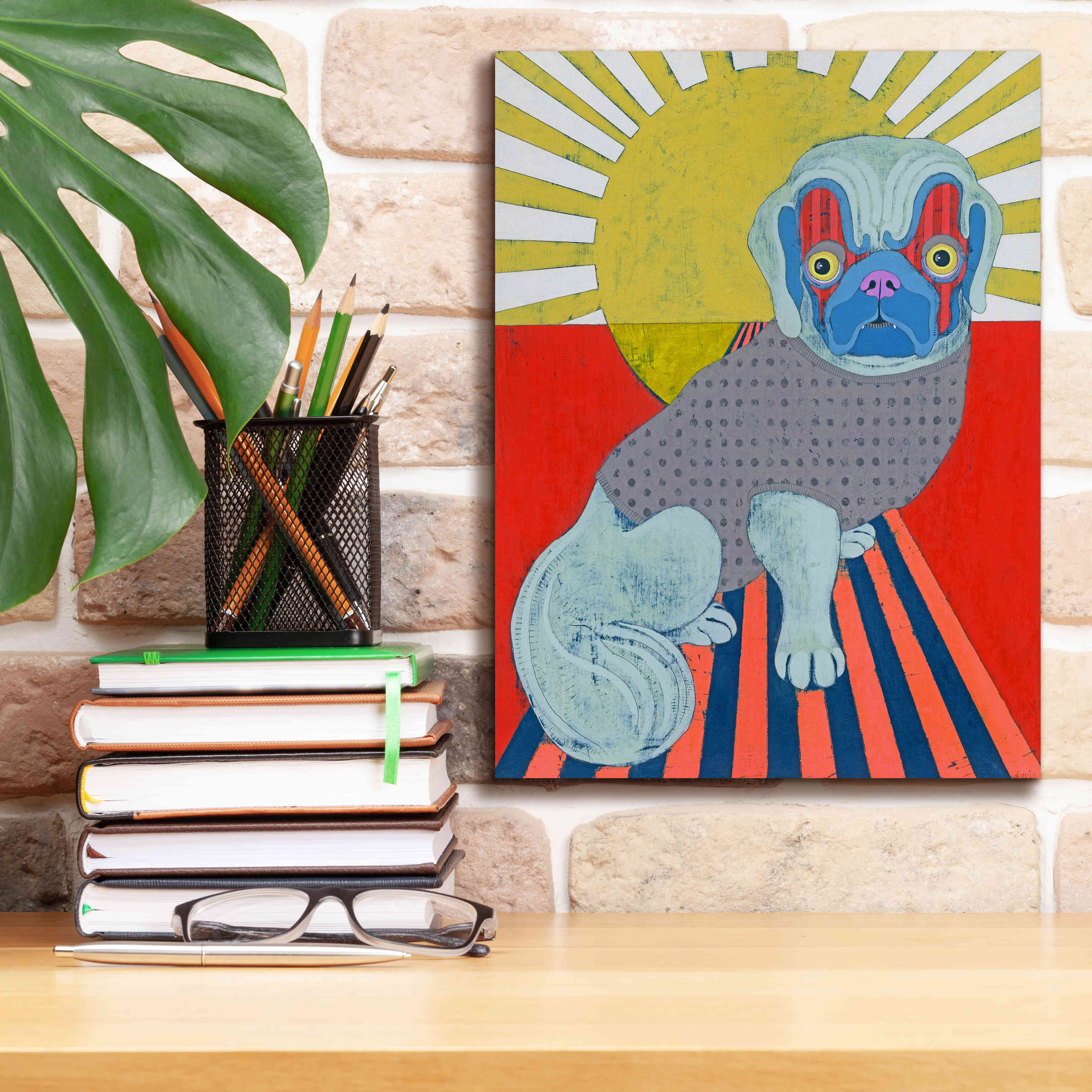 'Pekingese' by Lizzy Davis, Giclee Canvas Wall Art,12x16
