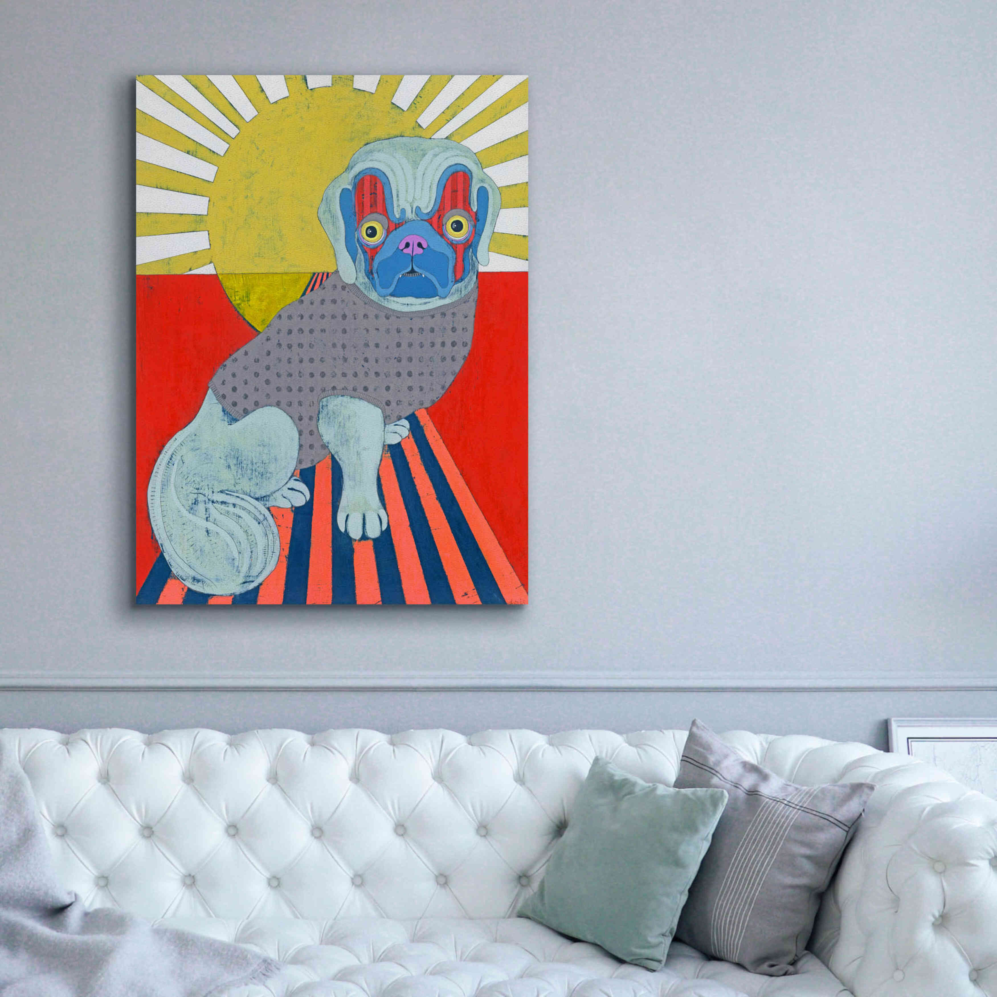 'Pekingese' by Lizzy Davis, Giclee Canvas Wall Art,40x54