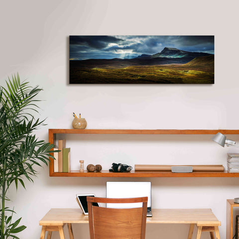 Image of 'Quiraing Lightpools' by Lynne Douglas, Giclee Canvas Wall Art,36x12