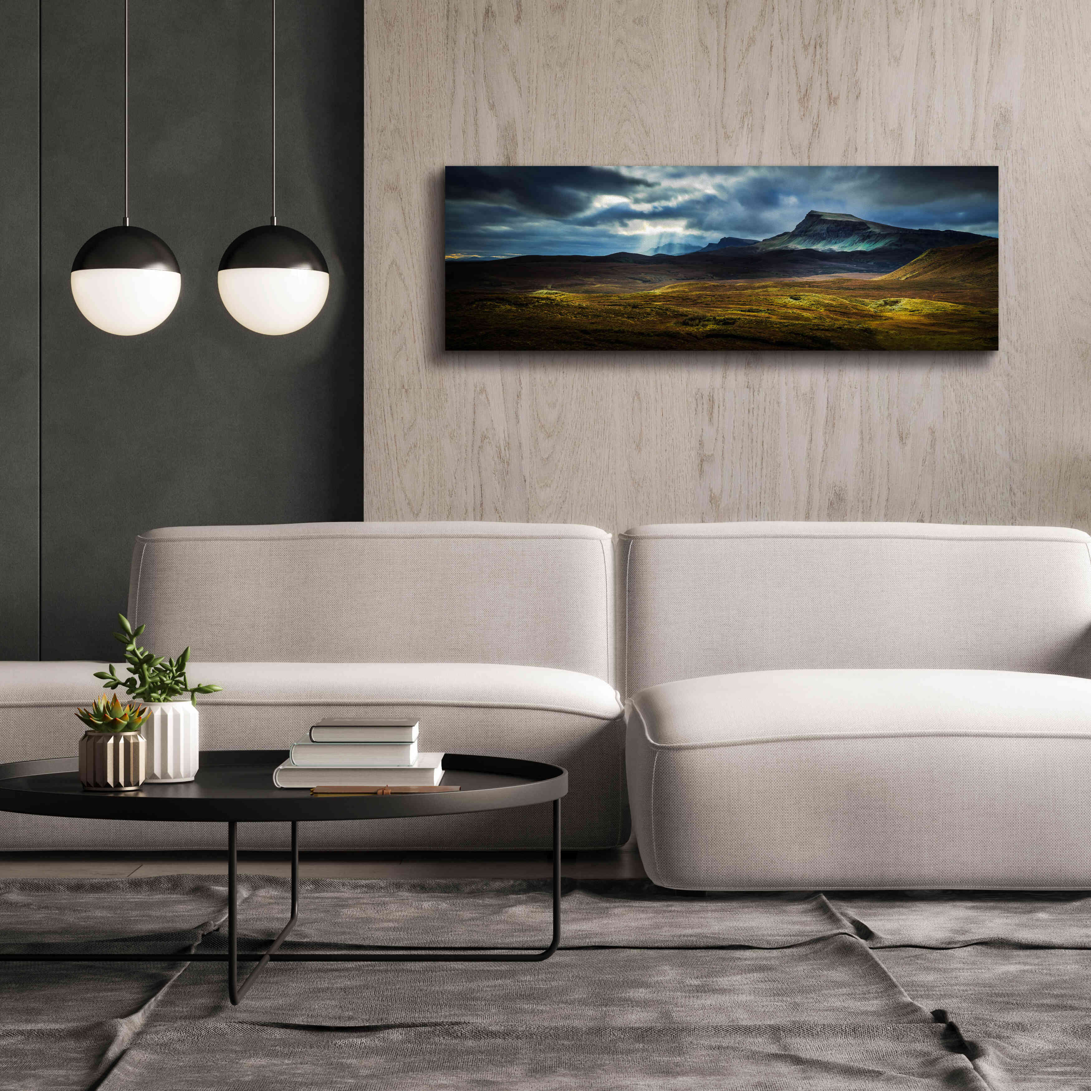 'Quiraing Lightpools' by Lynne Douglas, Giclee Canvas Wall Art,60x20