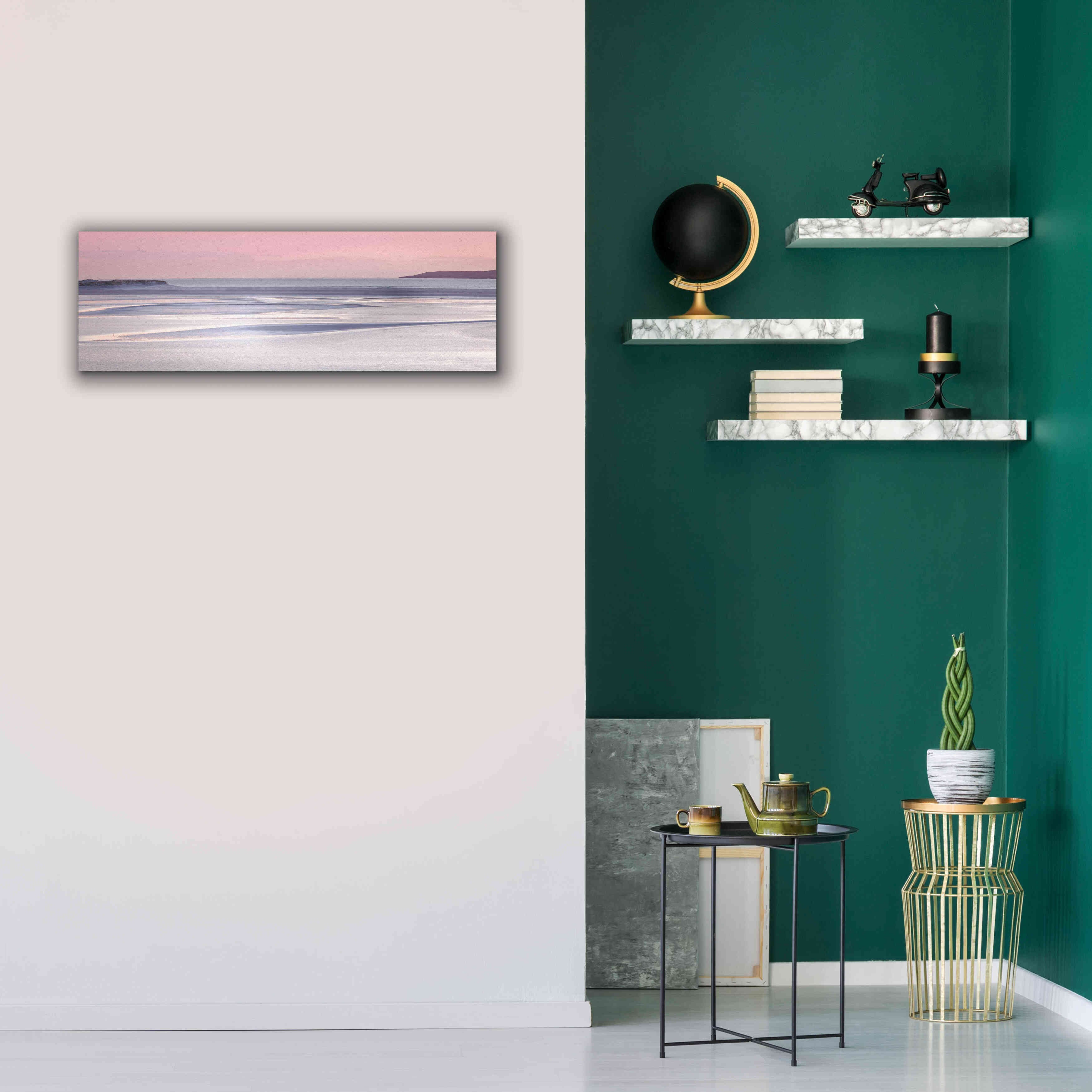 'Silver Sands' by Lynne Douglas, Giclee Canvas Wall Art,36x12