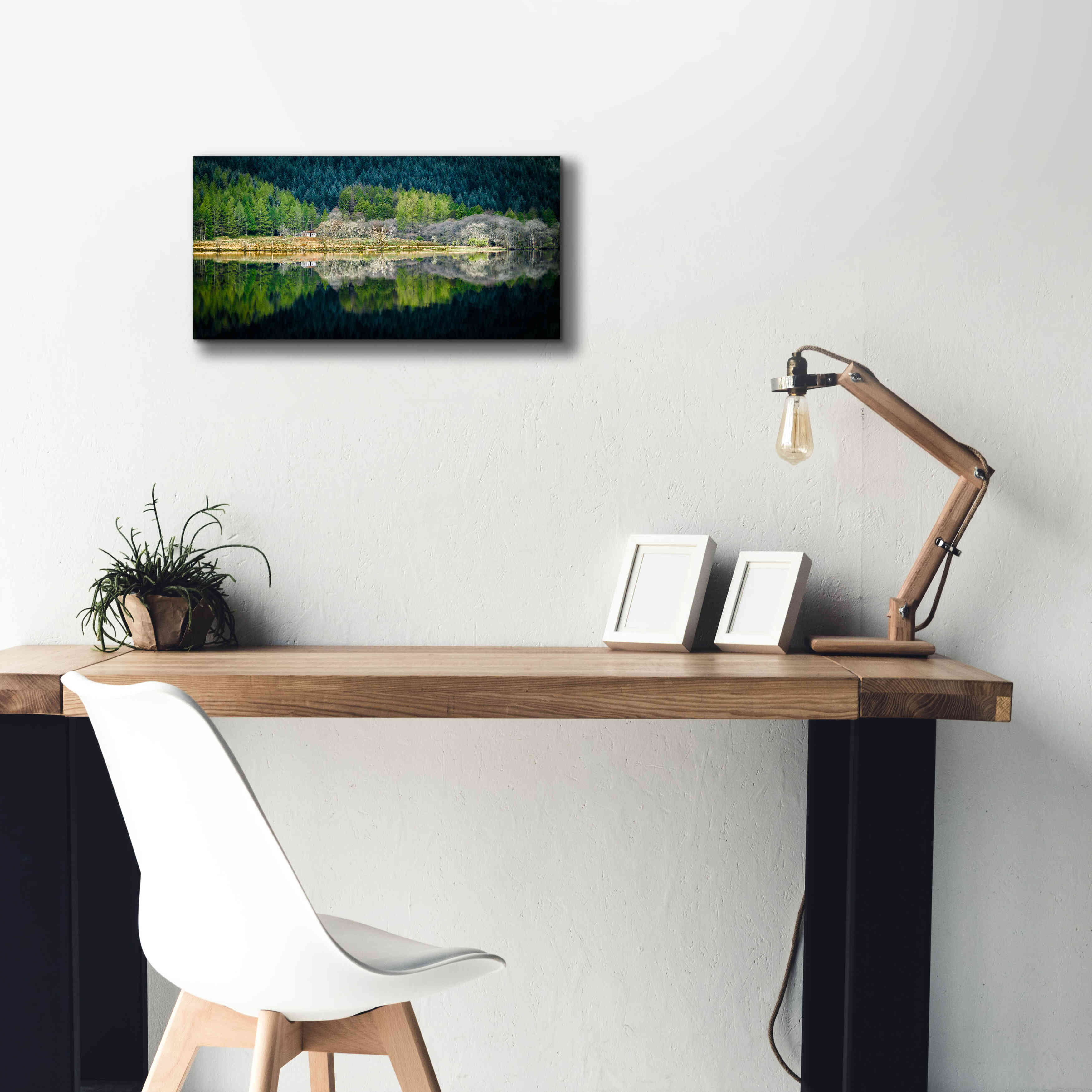 'Spring Greens' by Lynne Douglas, Giclee Canvas Wall Art,24x12