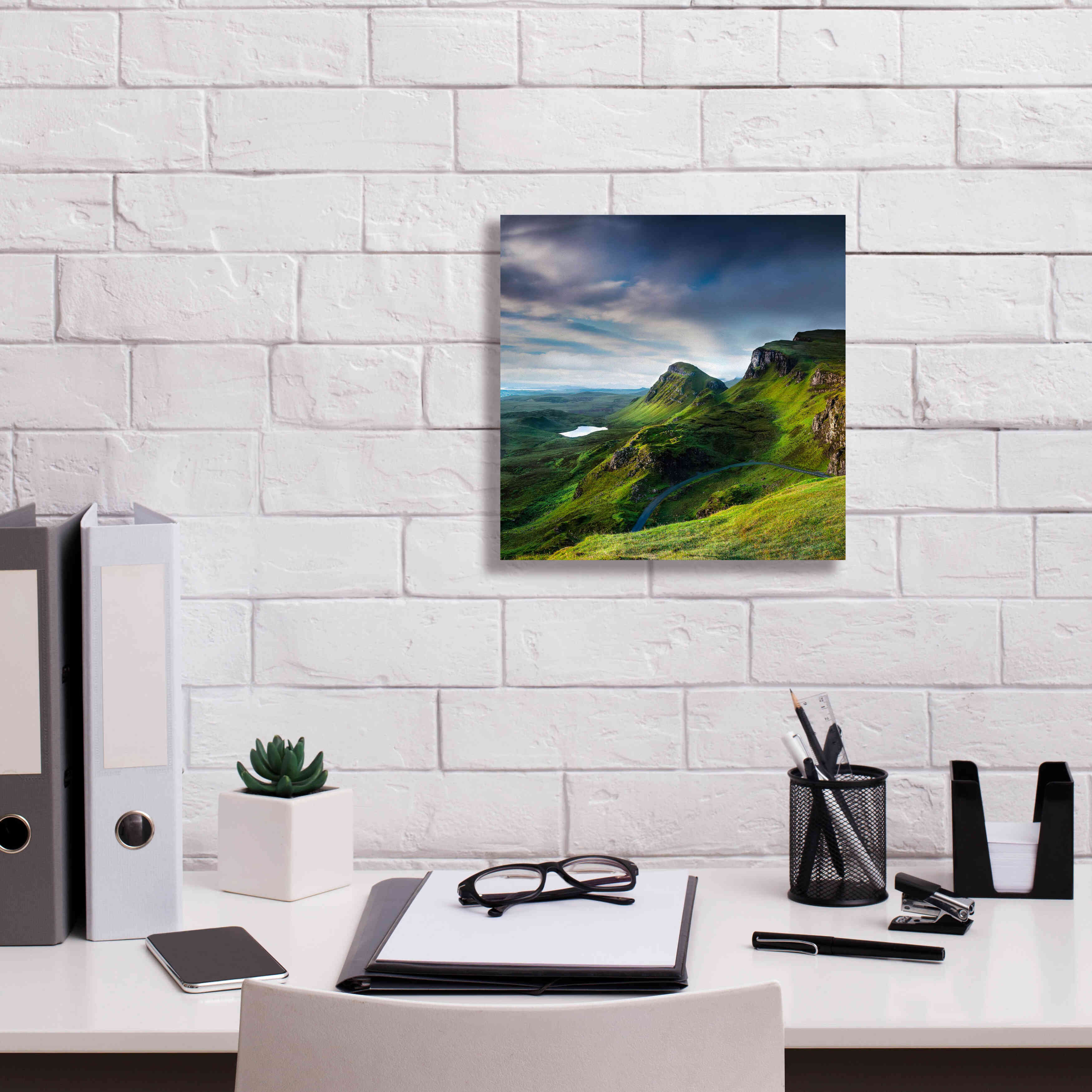 'Summer on the Quiraing' by Lynne Douglas, Giclee Canvas Wall Art,12x12