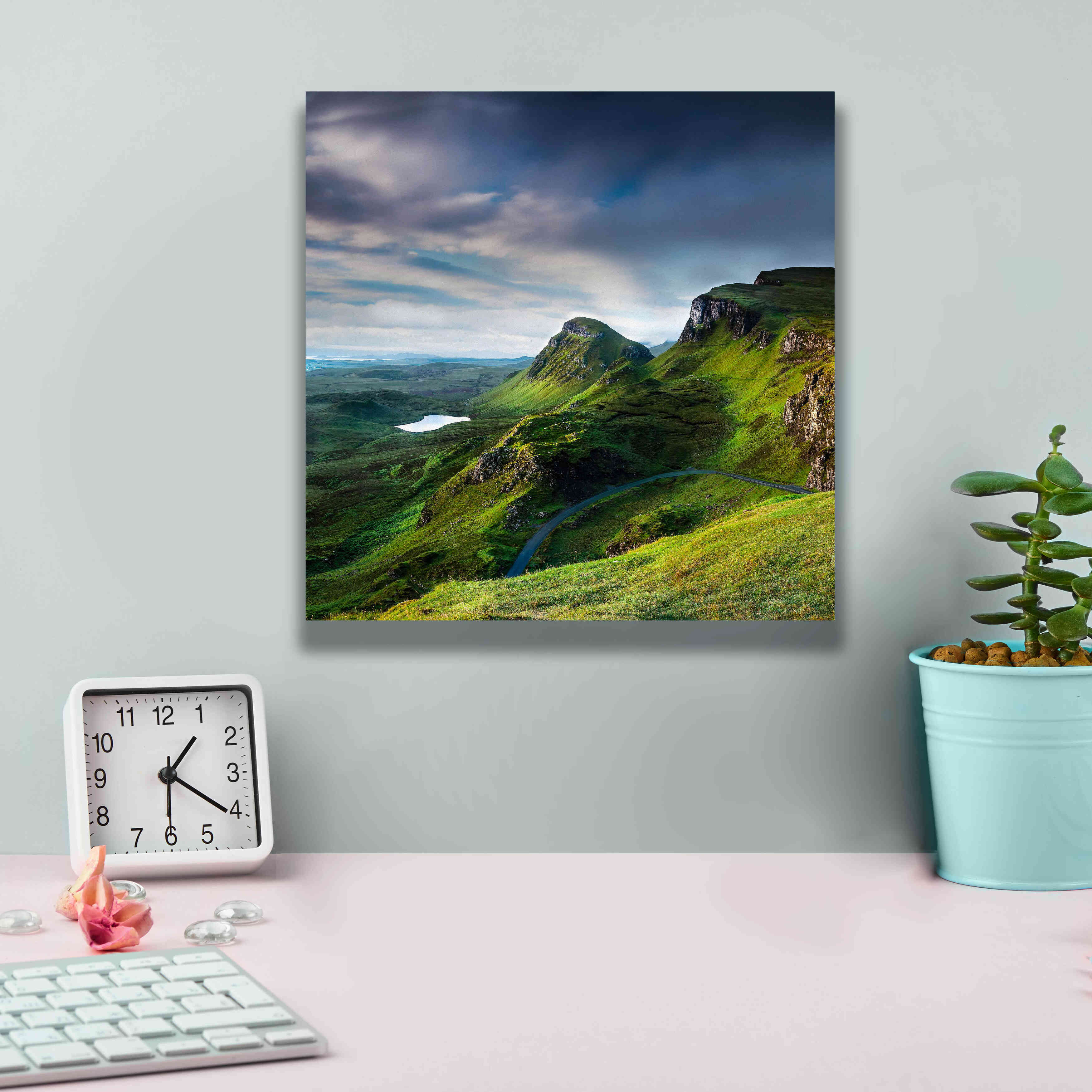 'Summer on the Quiraing' by Lynne Douglas, Giclee Canvas Wall Art,12x12