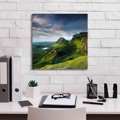 Image of 'Summer on the Quiraing' by Lynne Douglas, Giclee Canvas Wall Art,18x18