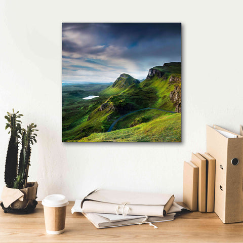 Image of 'Summer on the Quiraing' by Lynne Douglas, Giclee Canvas Wall Art,18x18